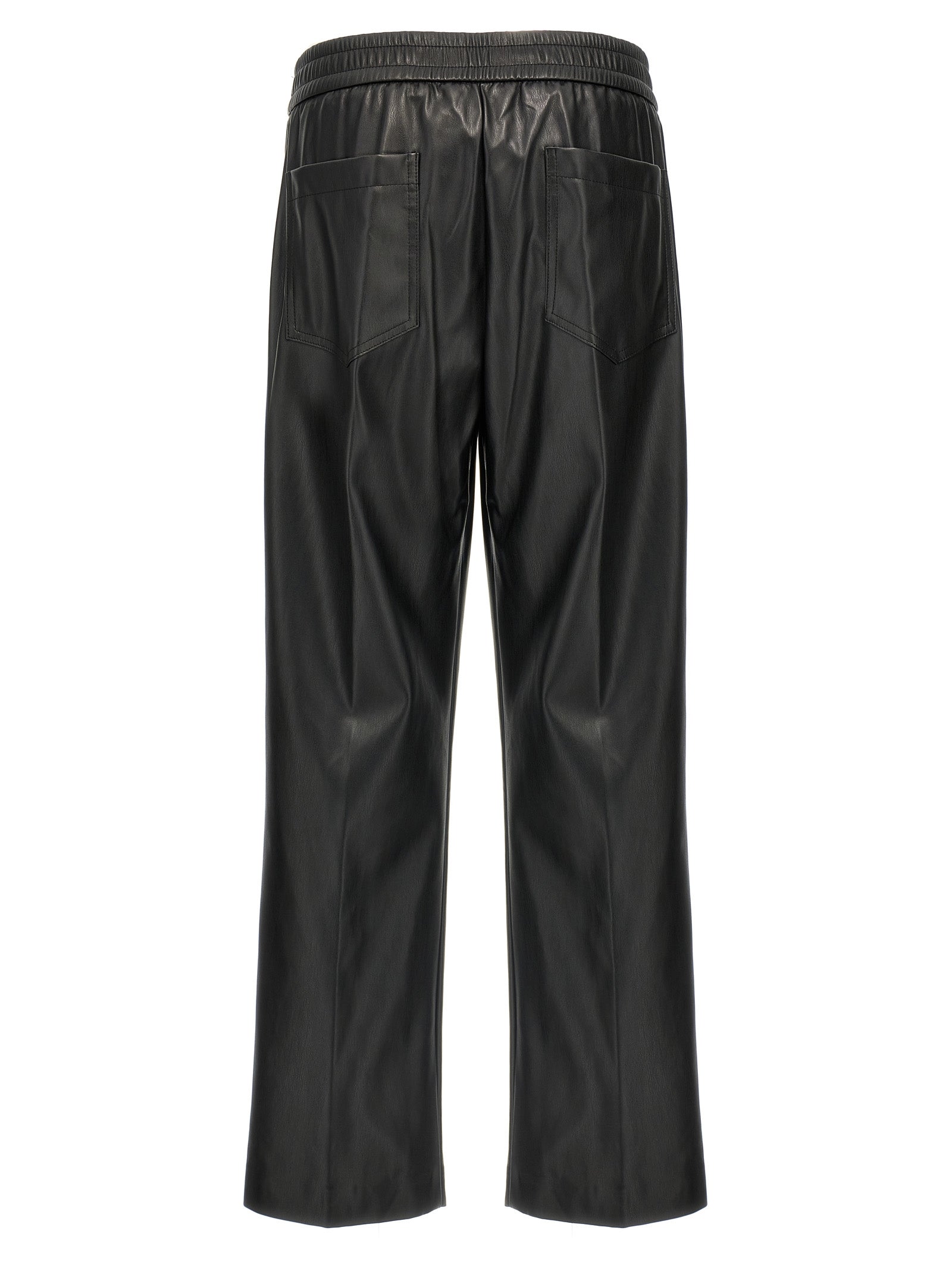 Nude Faux Leather Trousers