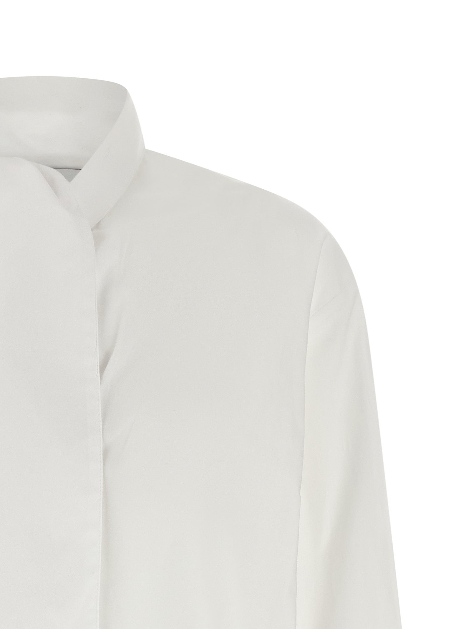 Nude Lavallière Collar Shirt