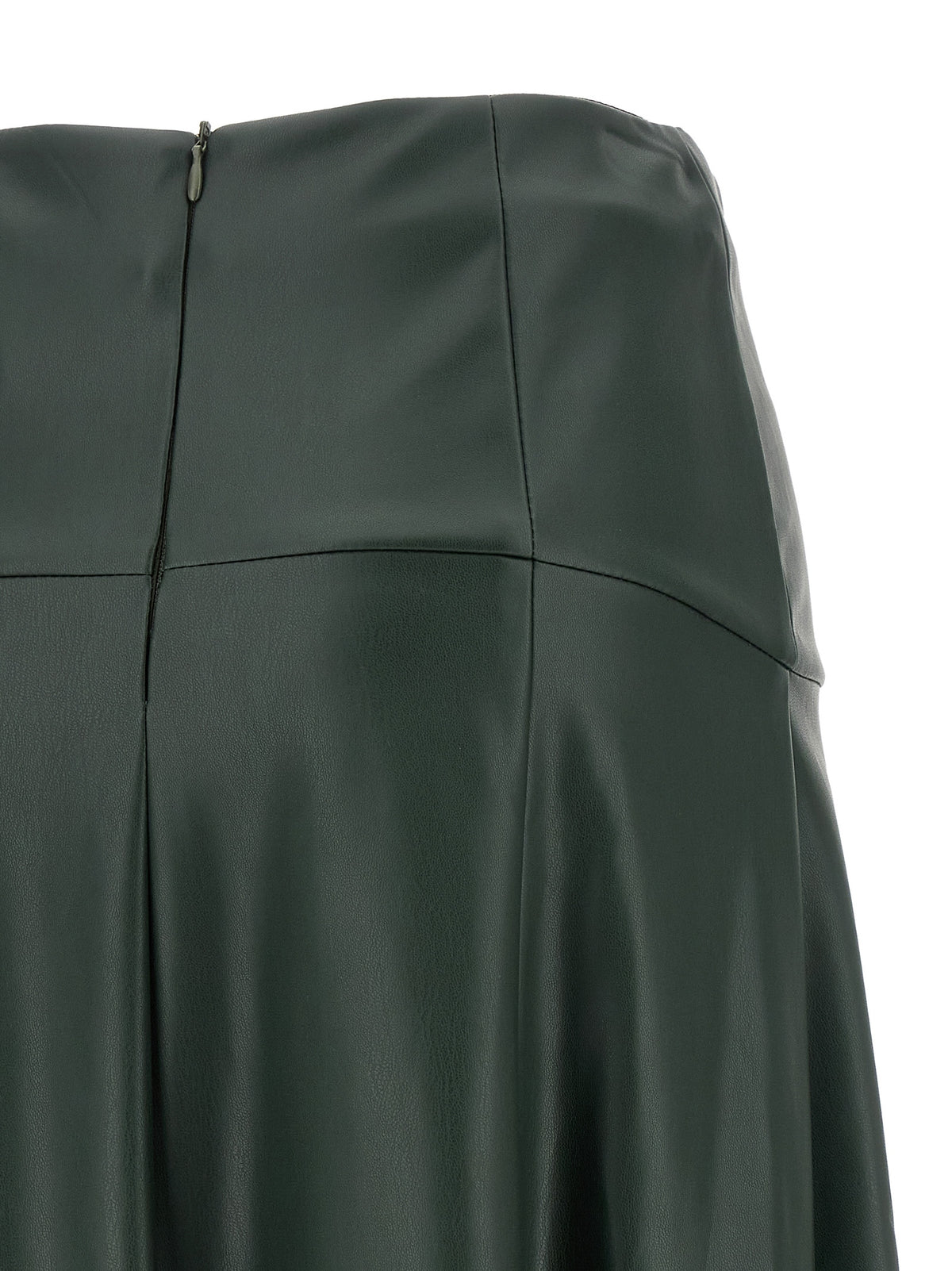Nude Eco-Leather Skirt