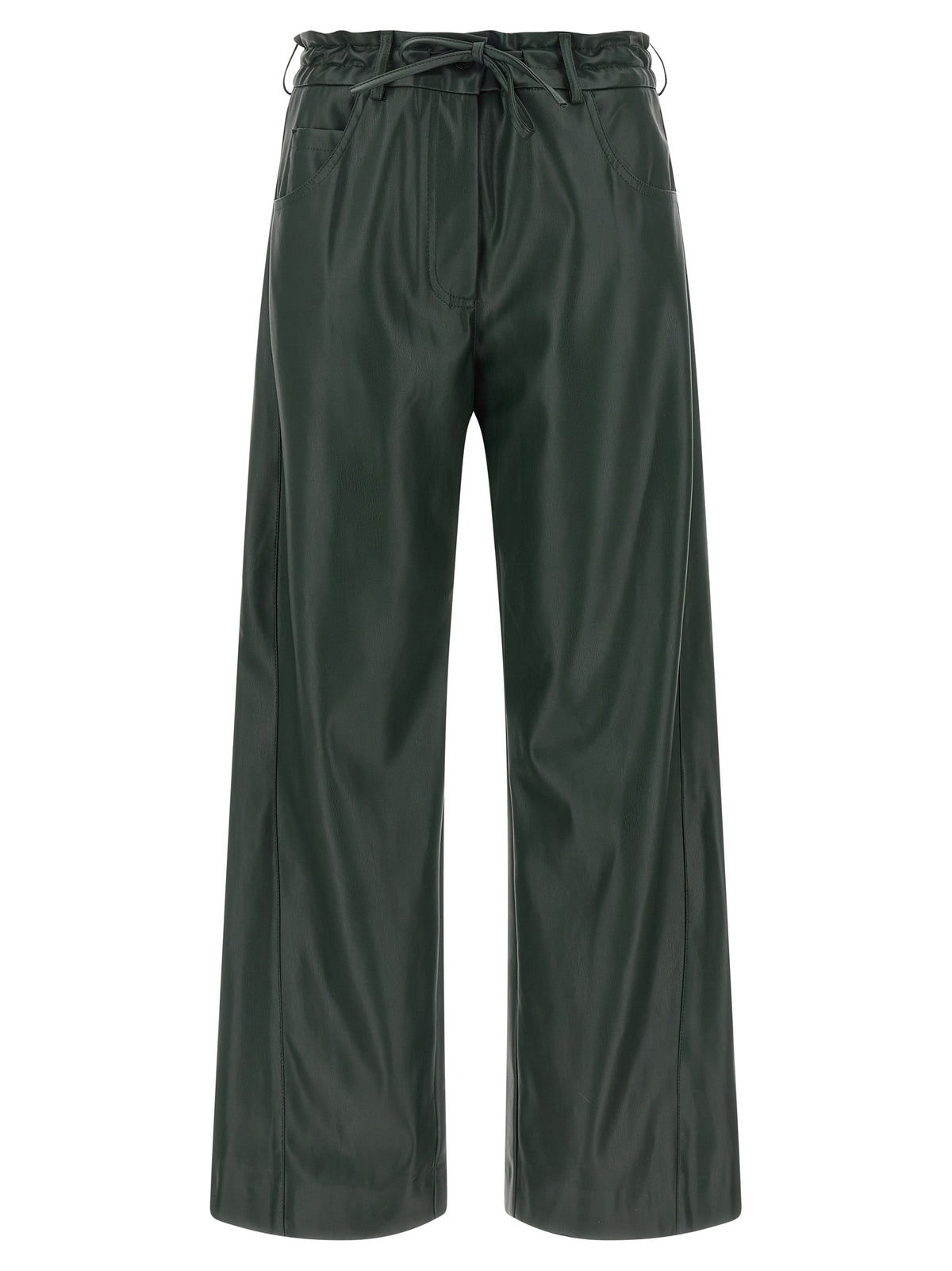 Nude Faux Leather Trousers