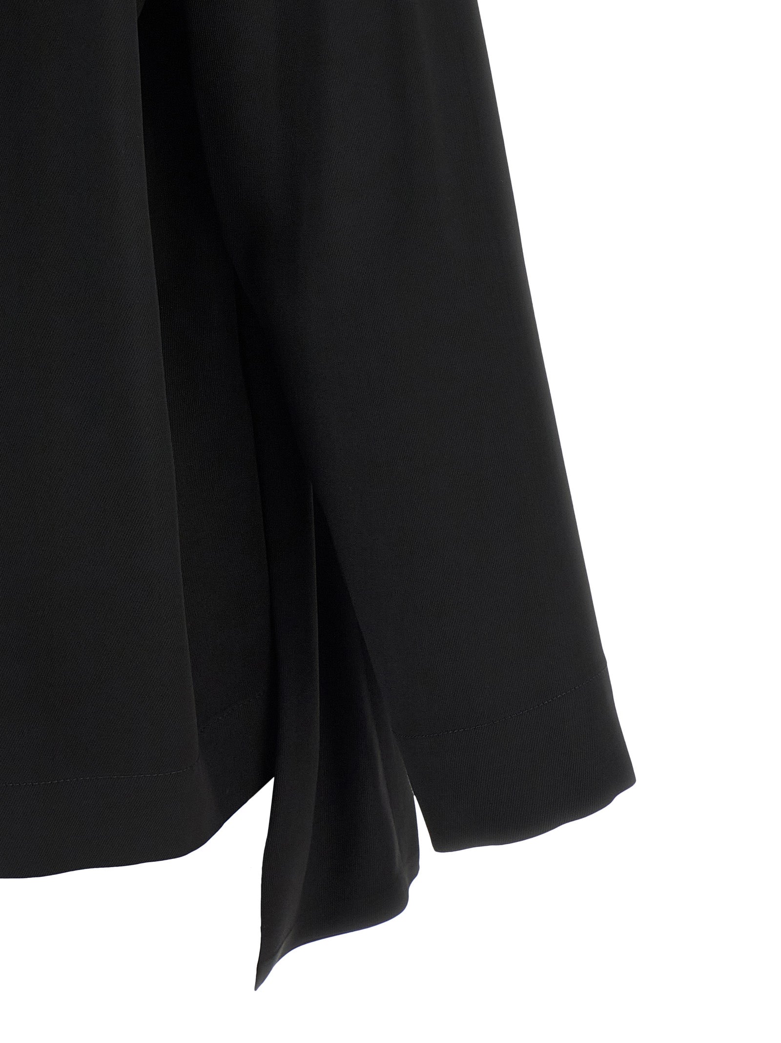 Nude Draped Panel Blouse