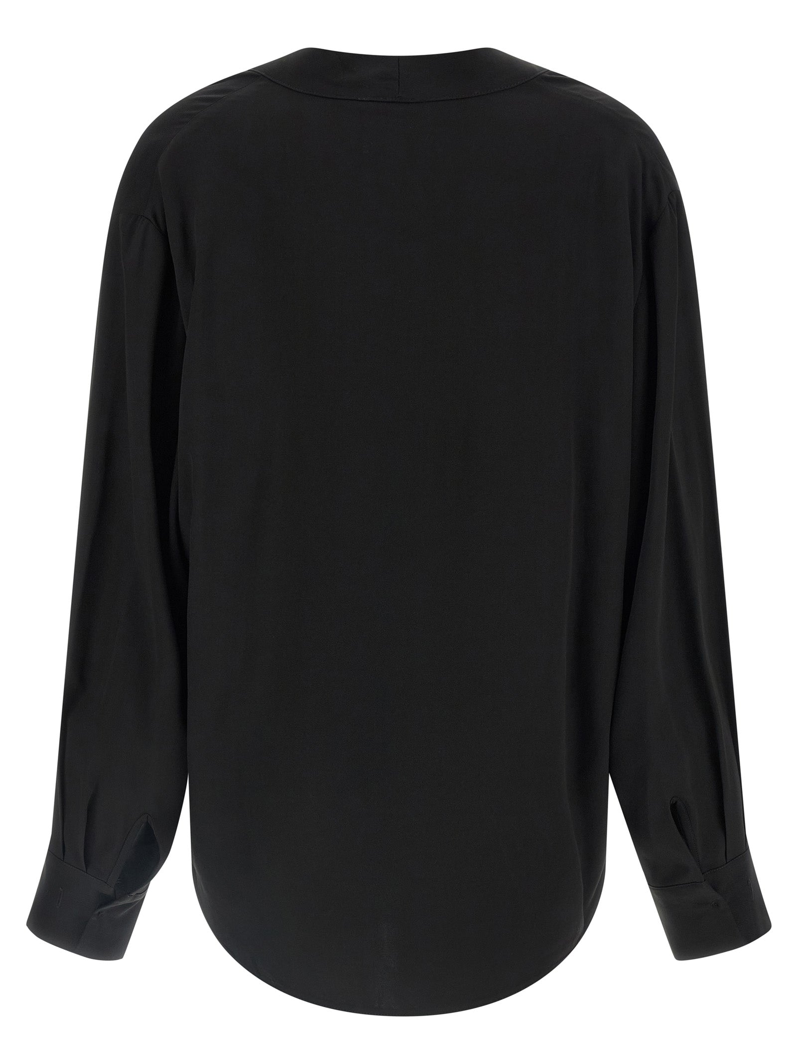 Nude V-Neck Blouse