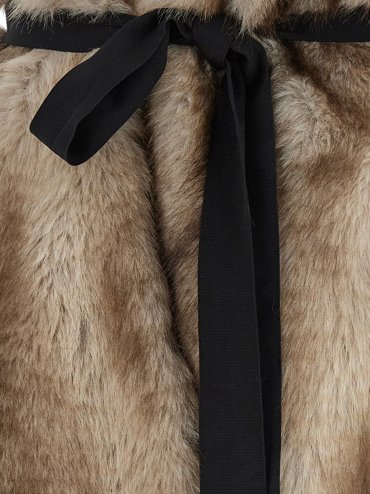 Nude Eco-Fur Stole