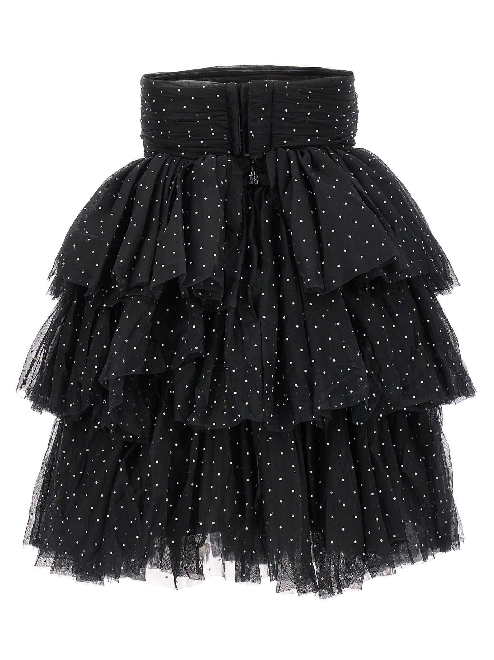 Rotate Birger Christensen 'Mesh Mini Ruffle' Dress