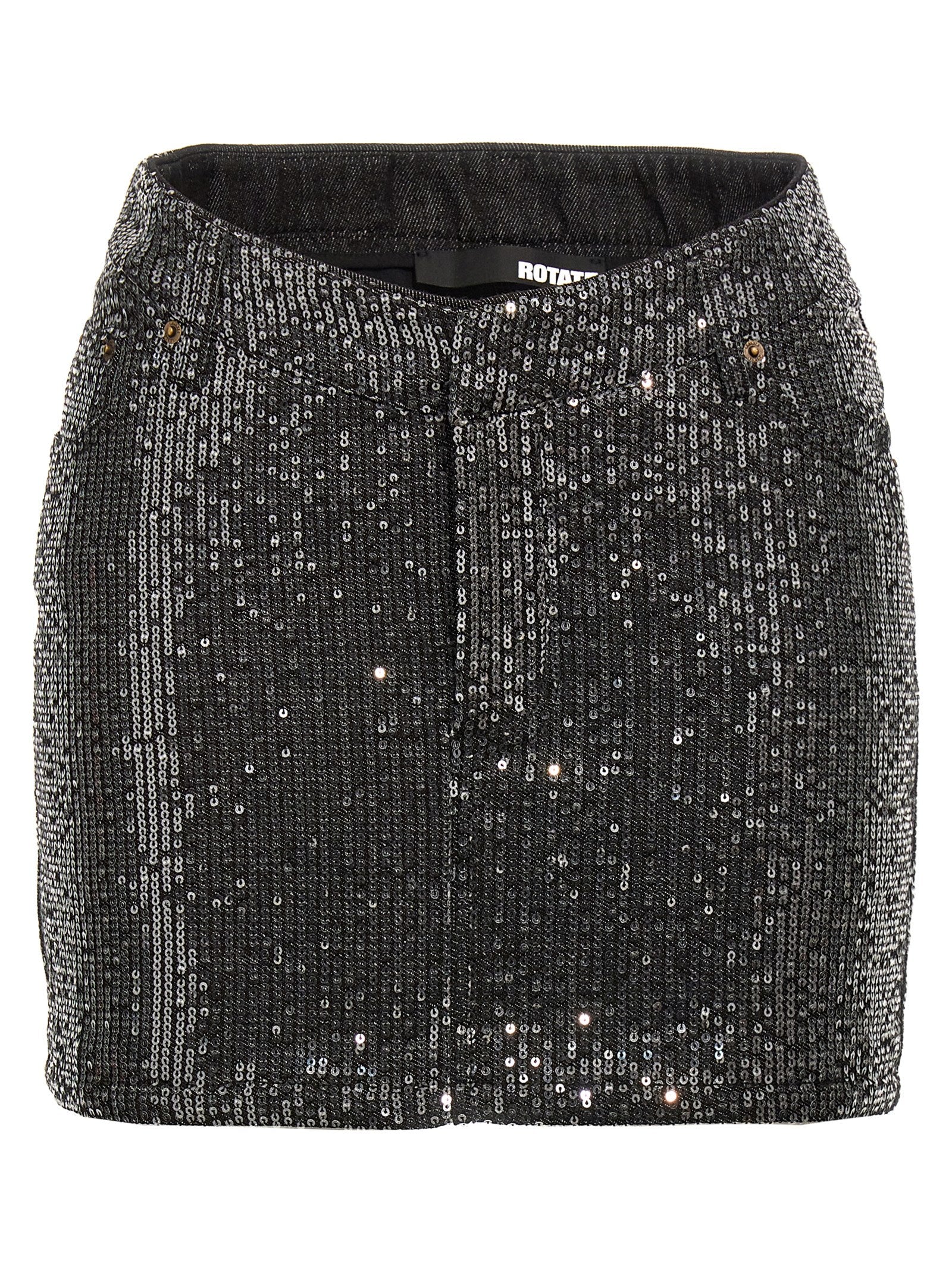 Rotate Birger Christensen Sequin Denim Skirt