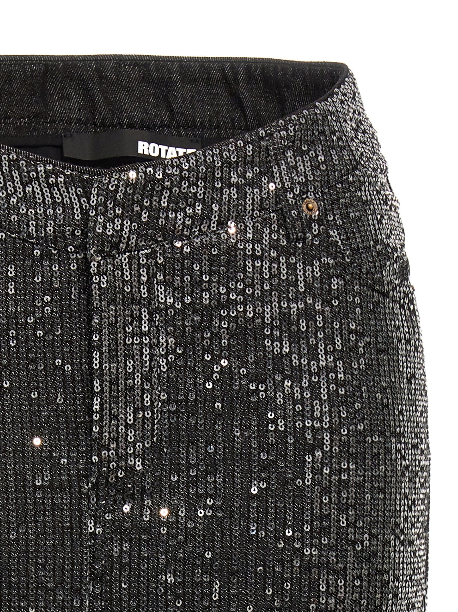 Rotate Birger Christensen Sequin Denim Skirt