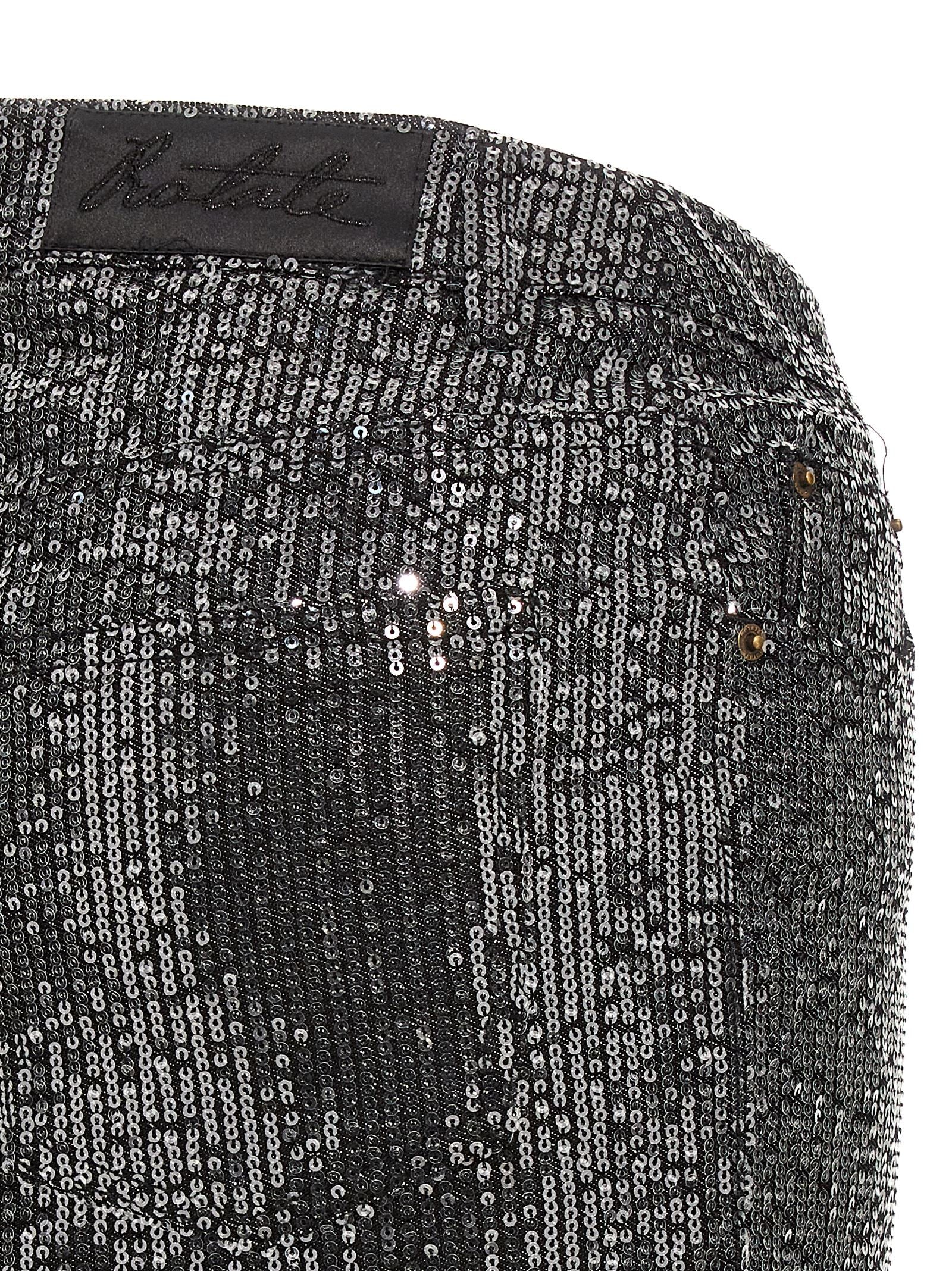 Rotate Birger Christensen Sequin Denim Skirt