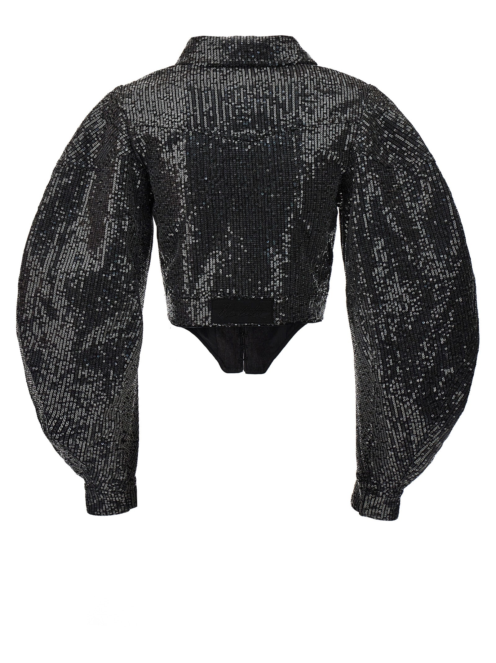 Rotate Birger Christensen Sequin Cropped Jacket