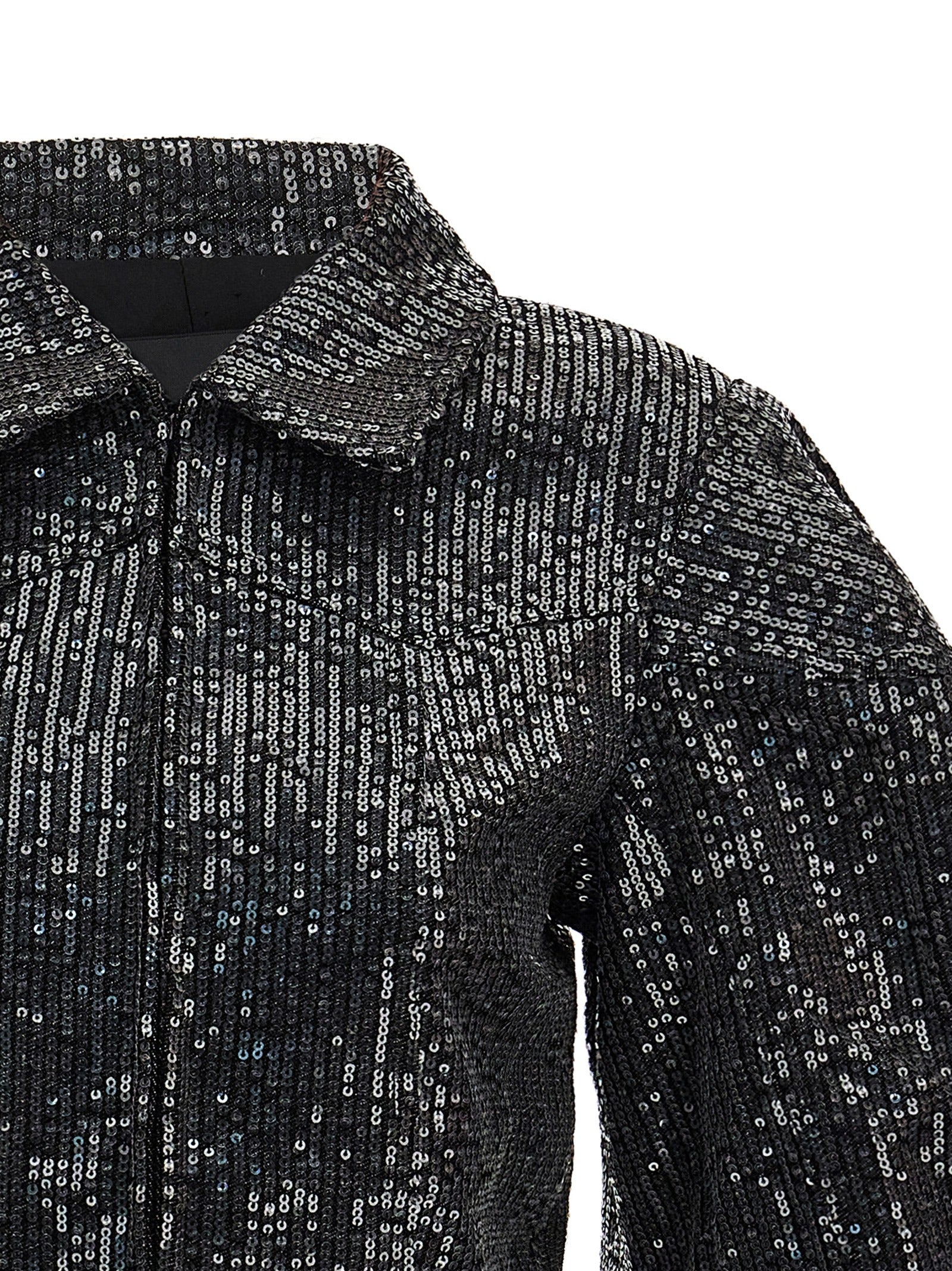 Rotate Birger Christensen Sequin Cropped Jacket