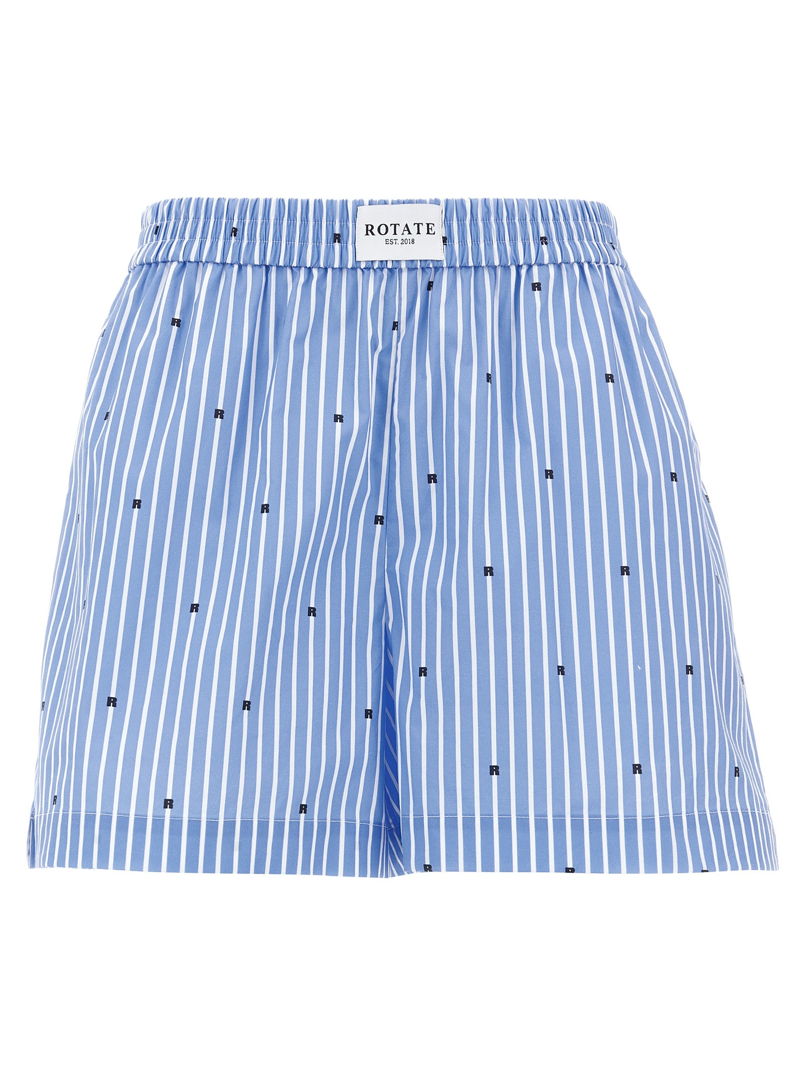 Rotate Birger Christensen Logo Striped Shorts