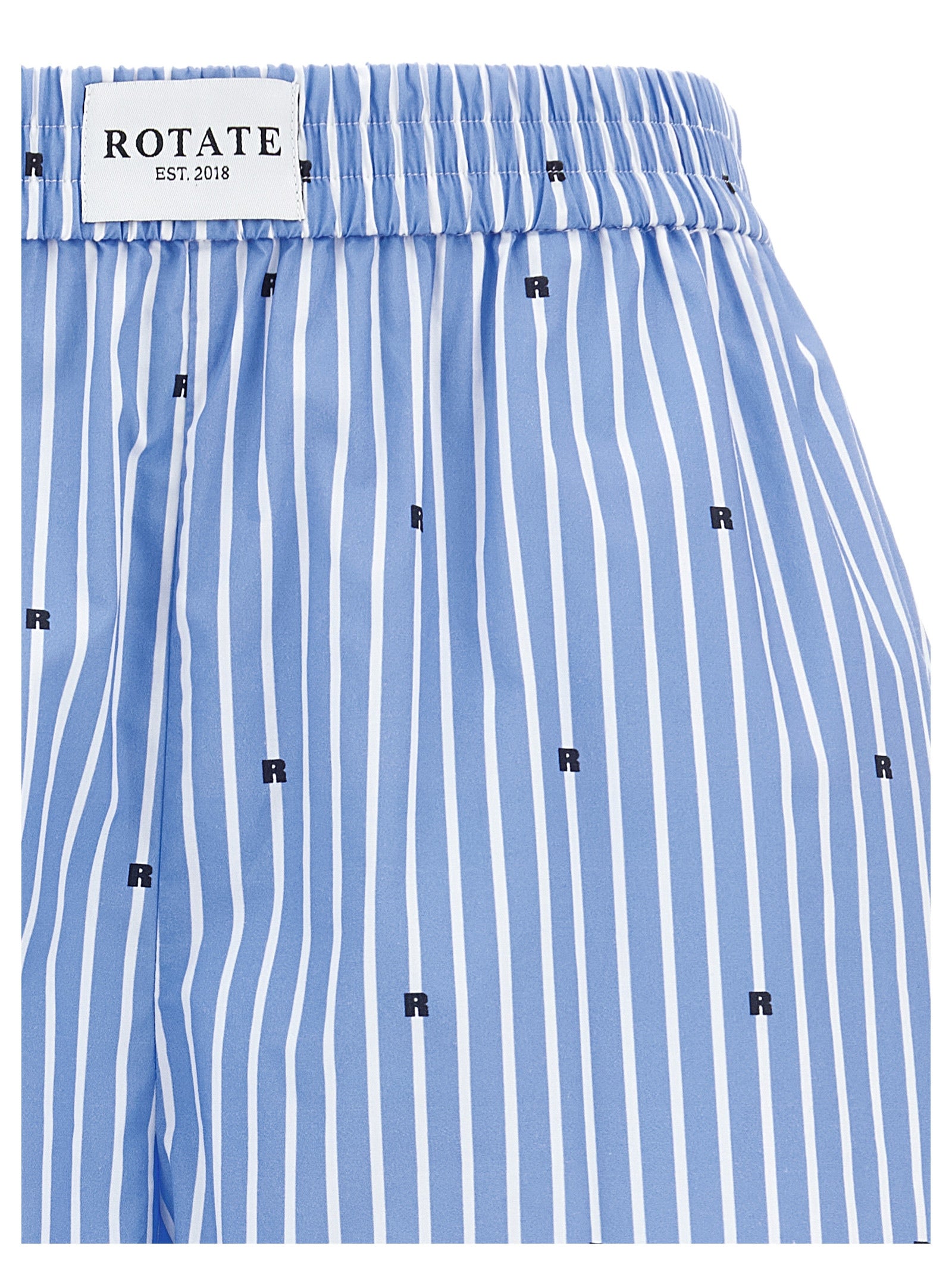 Rotate Birger Christensen Logo Striped Shorts