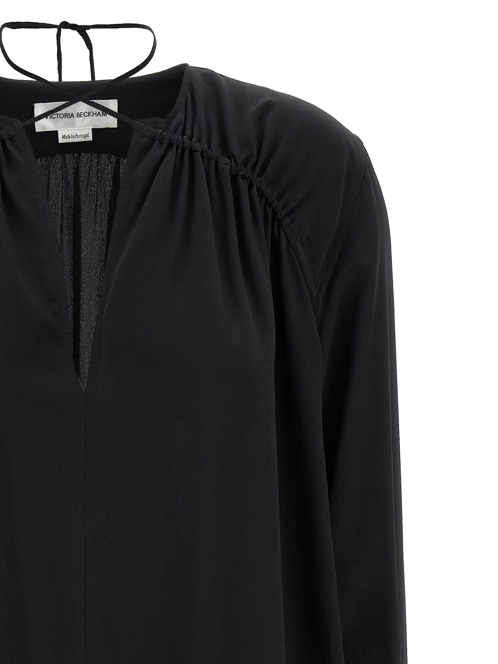 Victoria Beckham 'Gather Detail Tie' Blouse