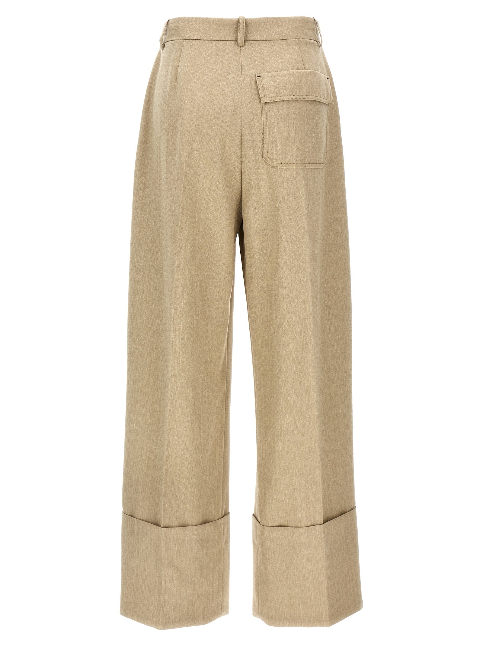 Victoria Beckham Maxi Turn-Up Pants