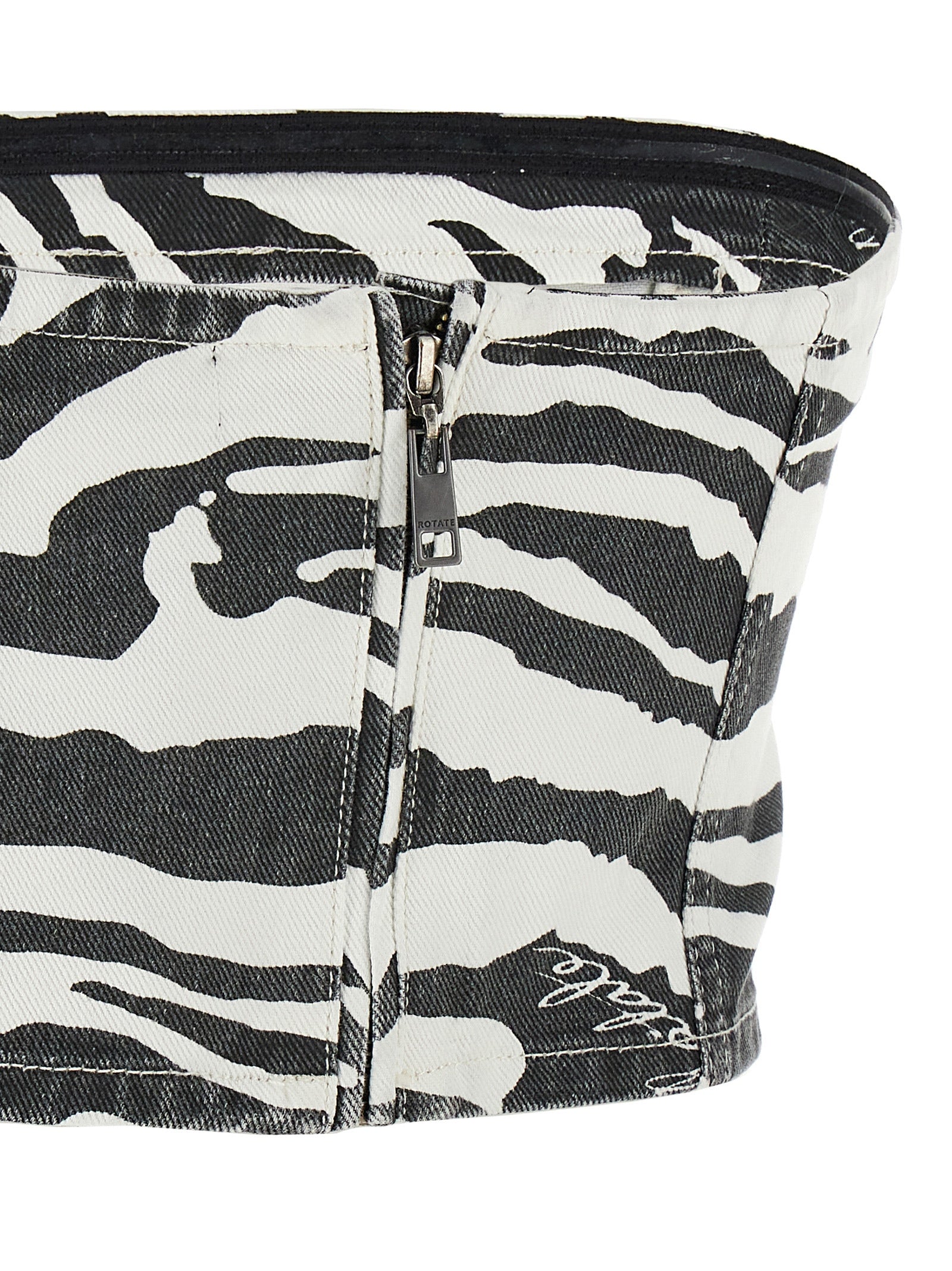 Rotate Birger Christensen 'Zebra' Top