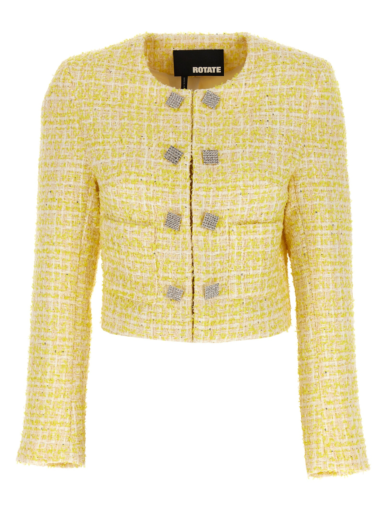 Rotate Birger Christensen Cropped Bouclé Jacket