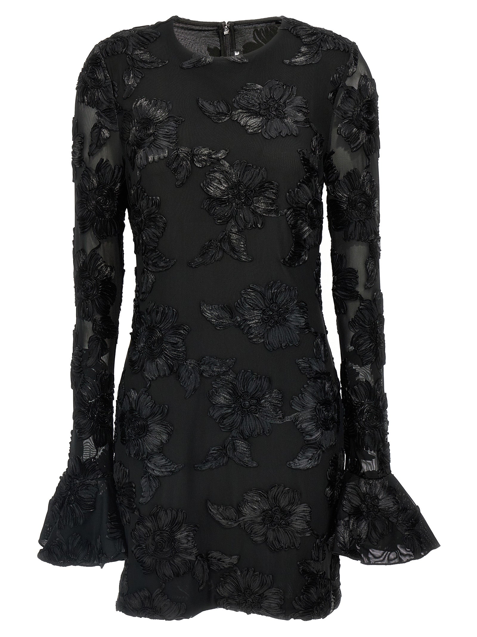 Rotate Birger Christensen 'Flower Mesh Mini' Dress