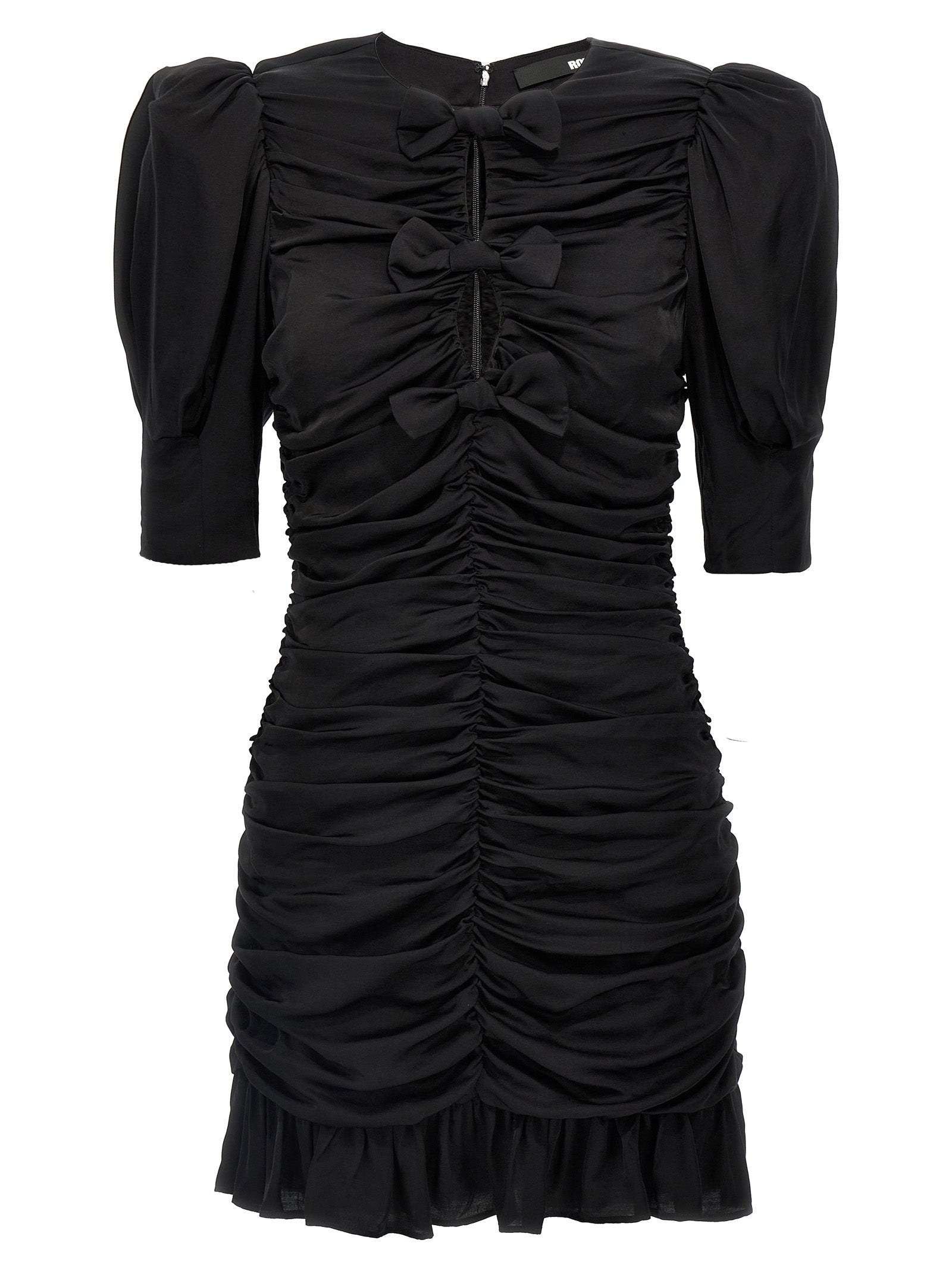 Rotate Birger Christensen 'Satin Mini Ruffle' Dress