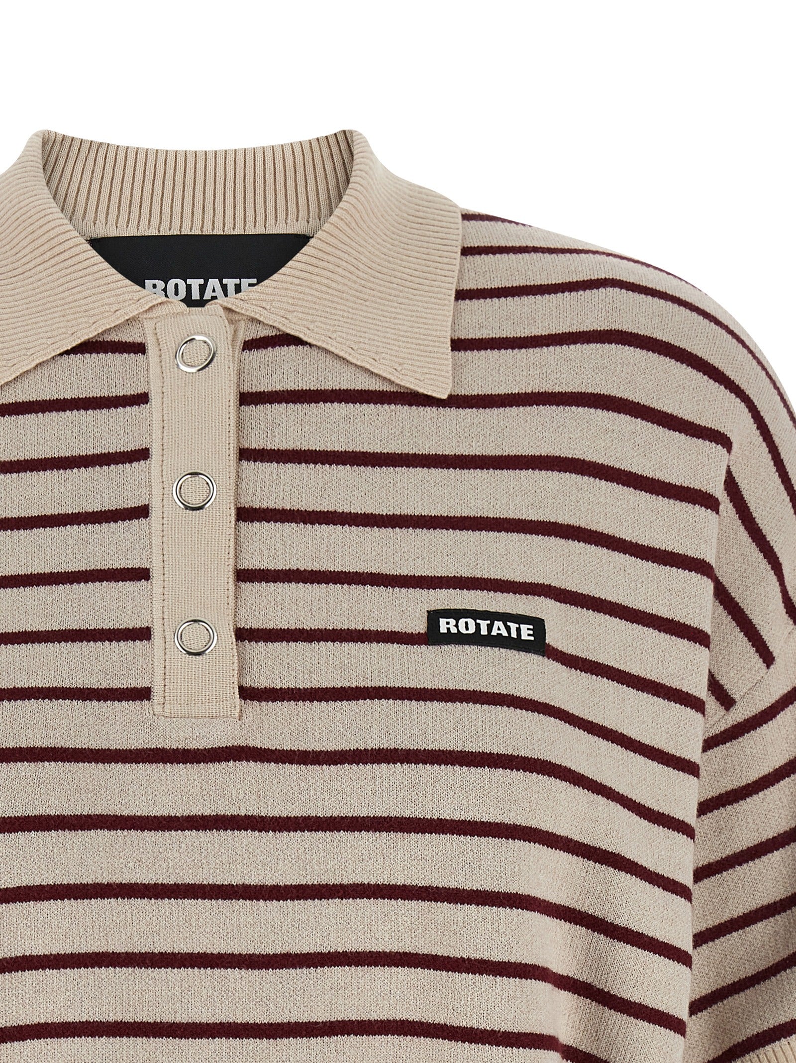 Rotate Birger Christensen 'Slinky Knit' Polo Shirt