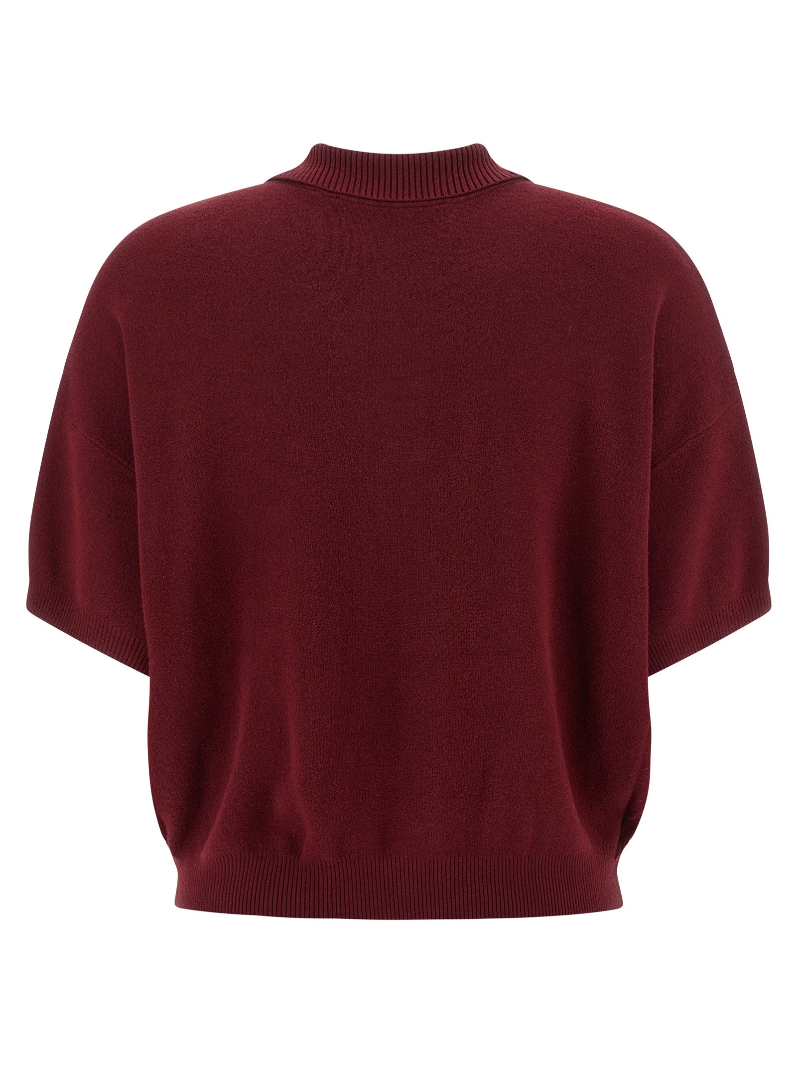 Rotate Birger Christensen 'Slinky Knit' Polo Shirt