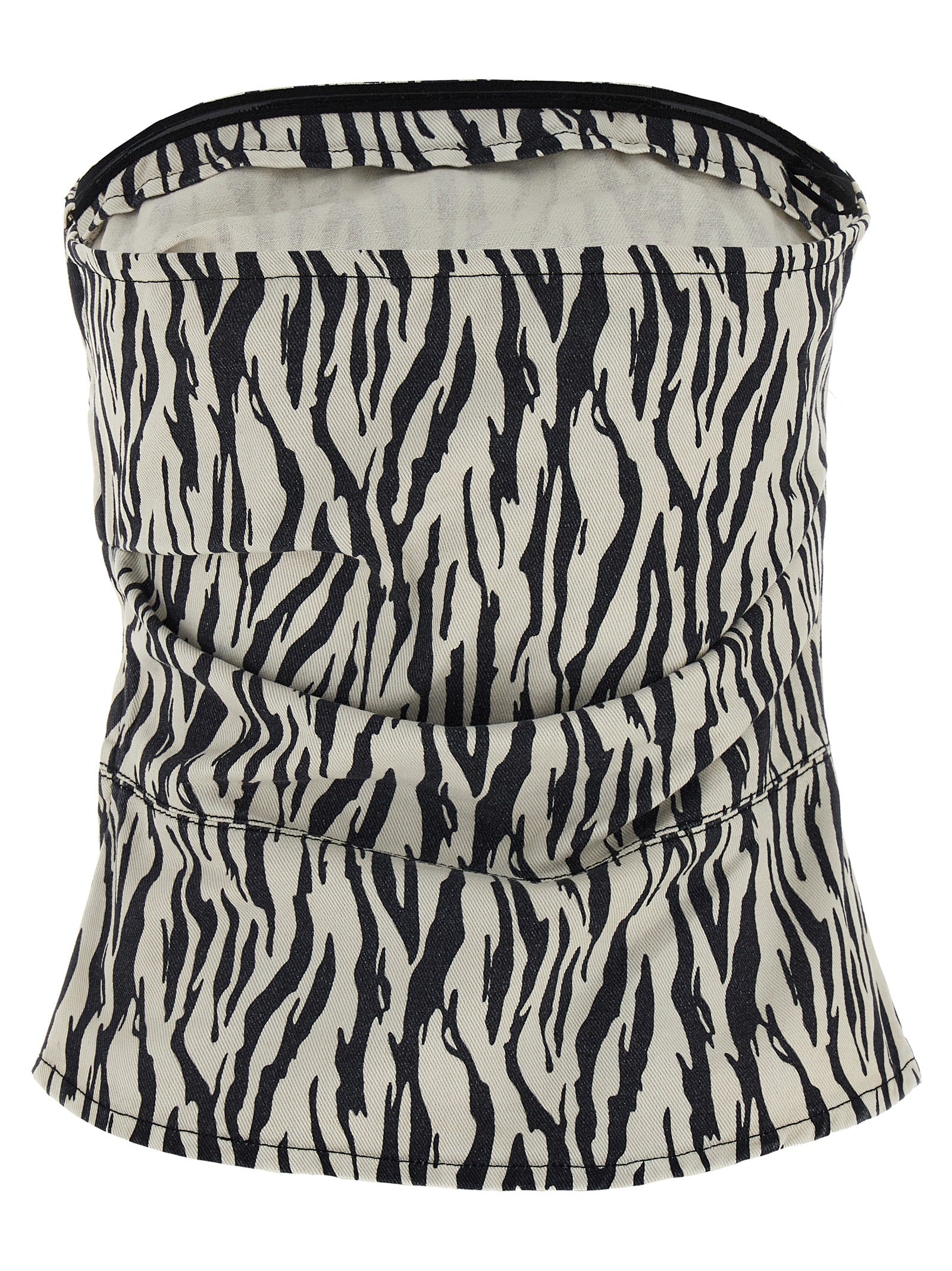 Rotate Birger Christensen 'Printed Denim' Top