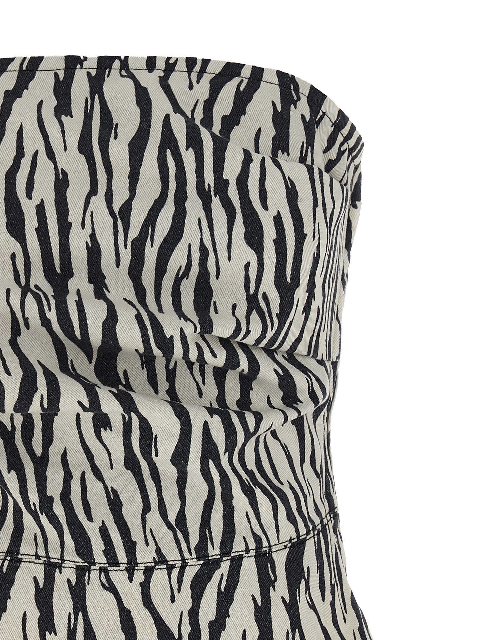 Rotate Birger Christensen 'Printed Denim' Top