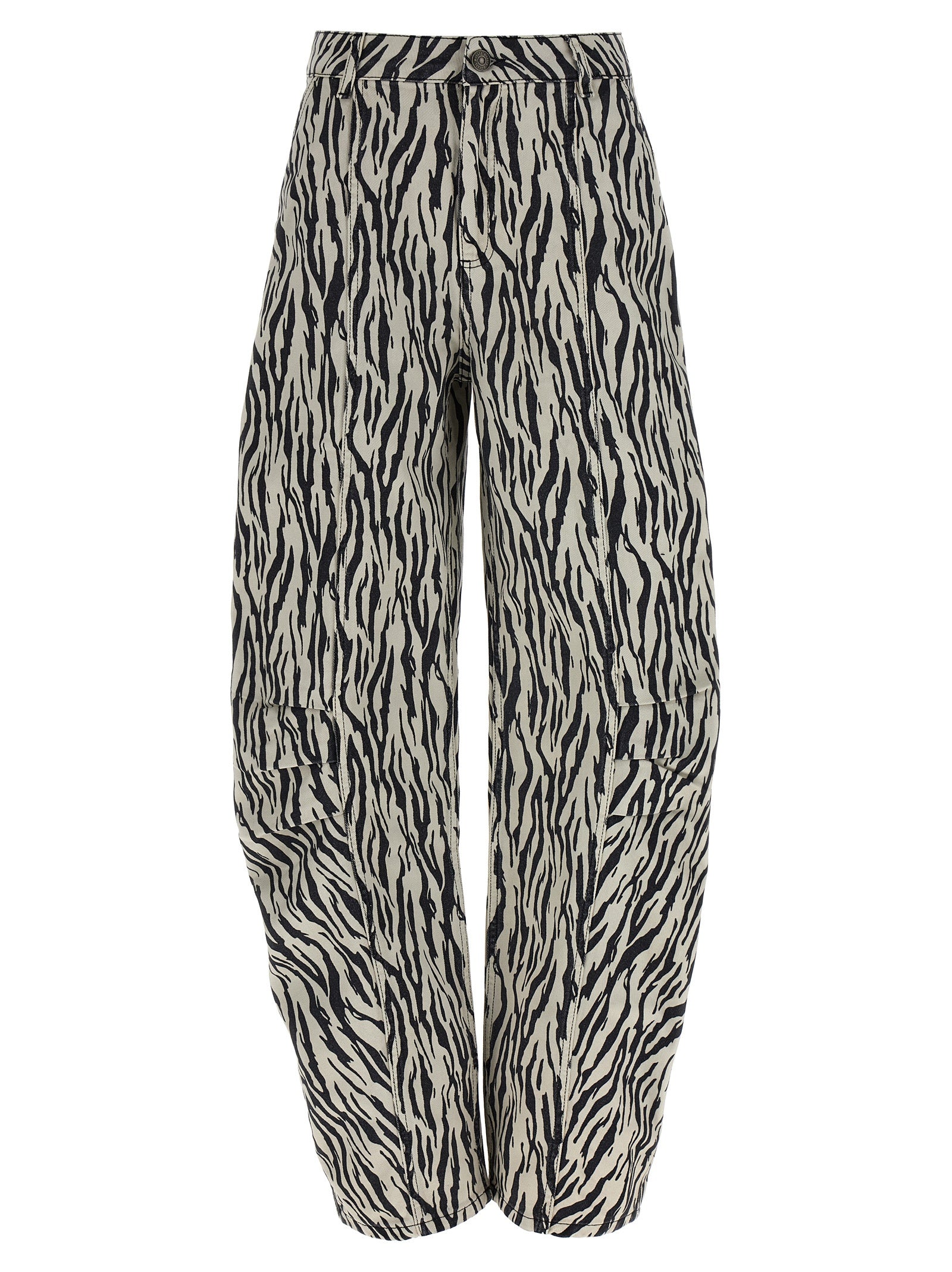 Rotate Birger Christensen 'Printed Twill Cargo' Pants
