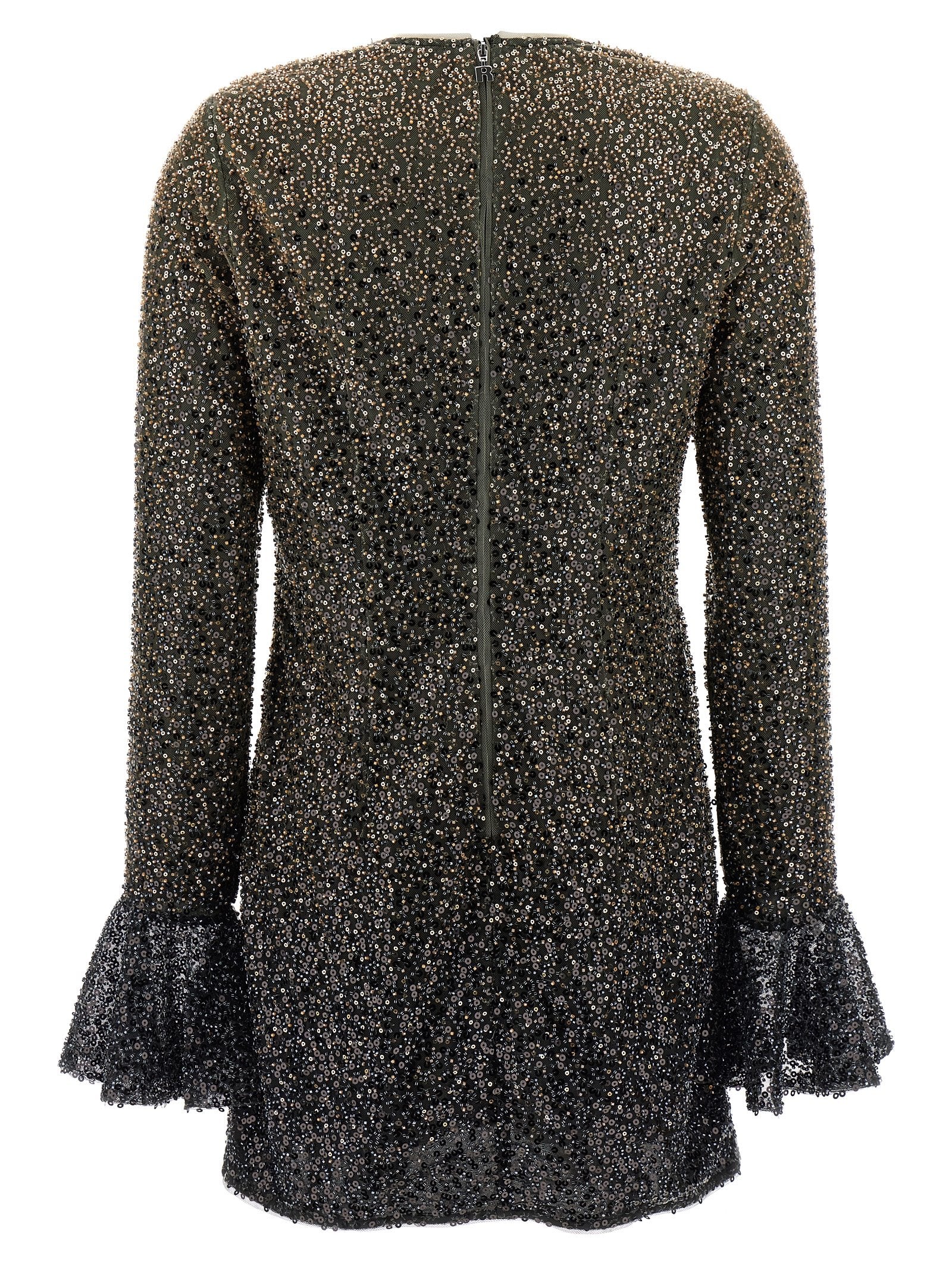 Rotate Birger Christensen 'Beaded Ls Mini' Dress