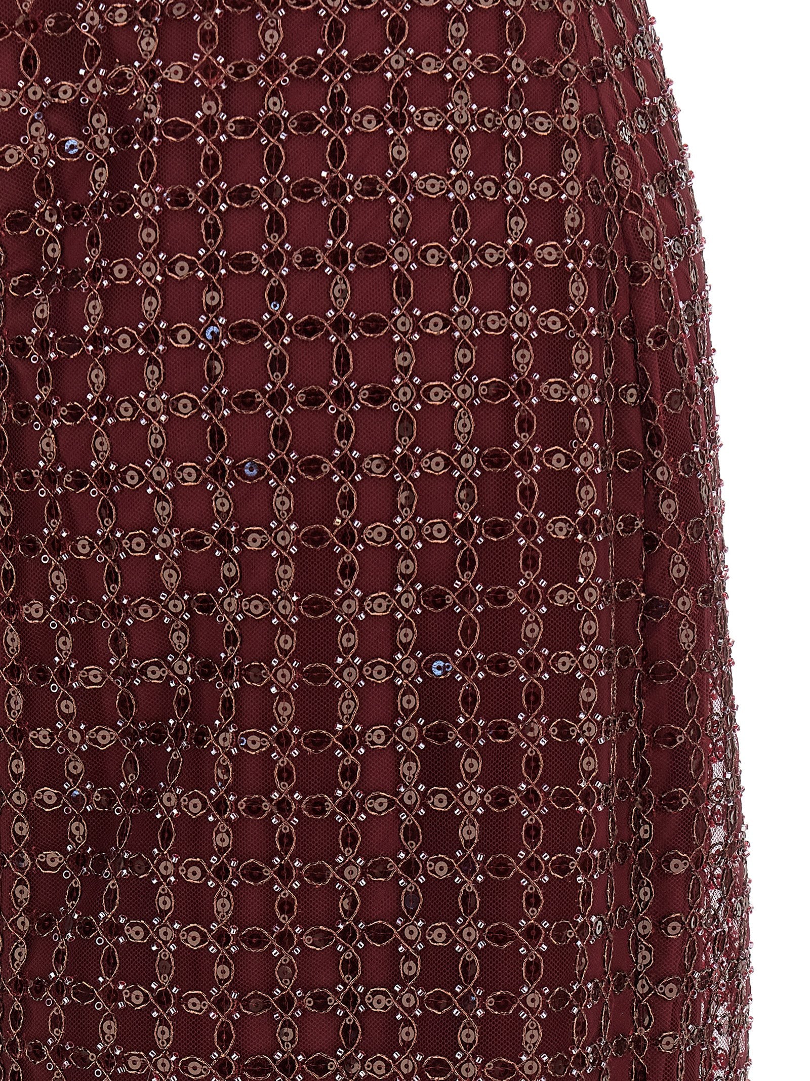 Rotate Birger Christensen 'Beaded Maxi Tube' Dress