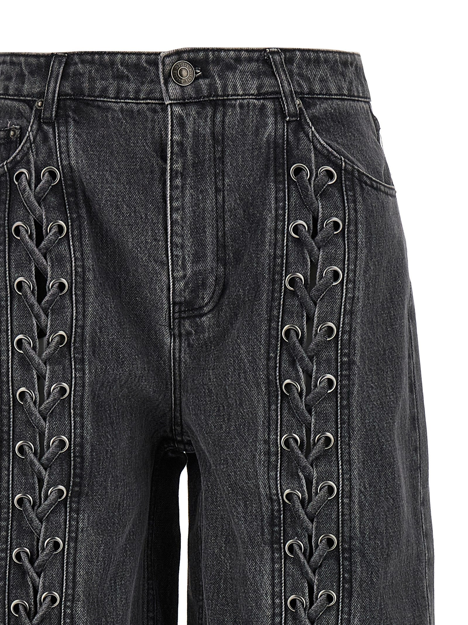 Rotate Birger Christensen 'Denim Laced Leg' Jeans