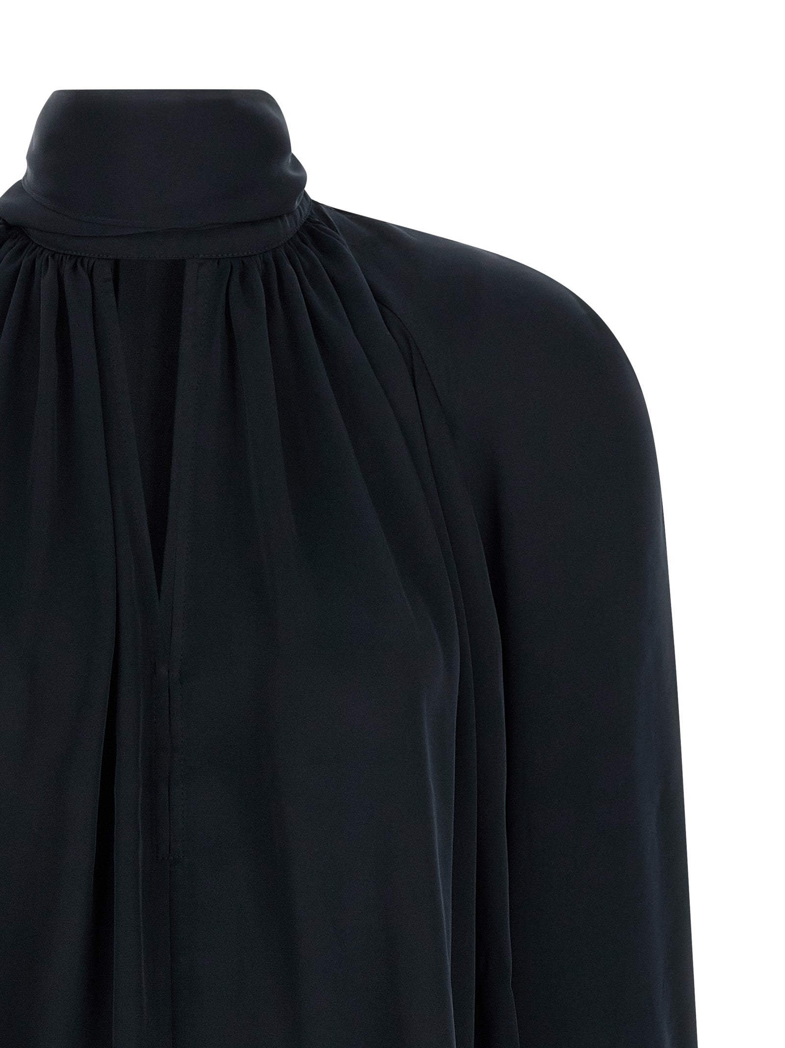 Rotate Birger Christensen 'Satin Bow' Blouse