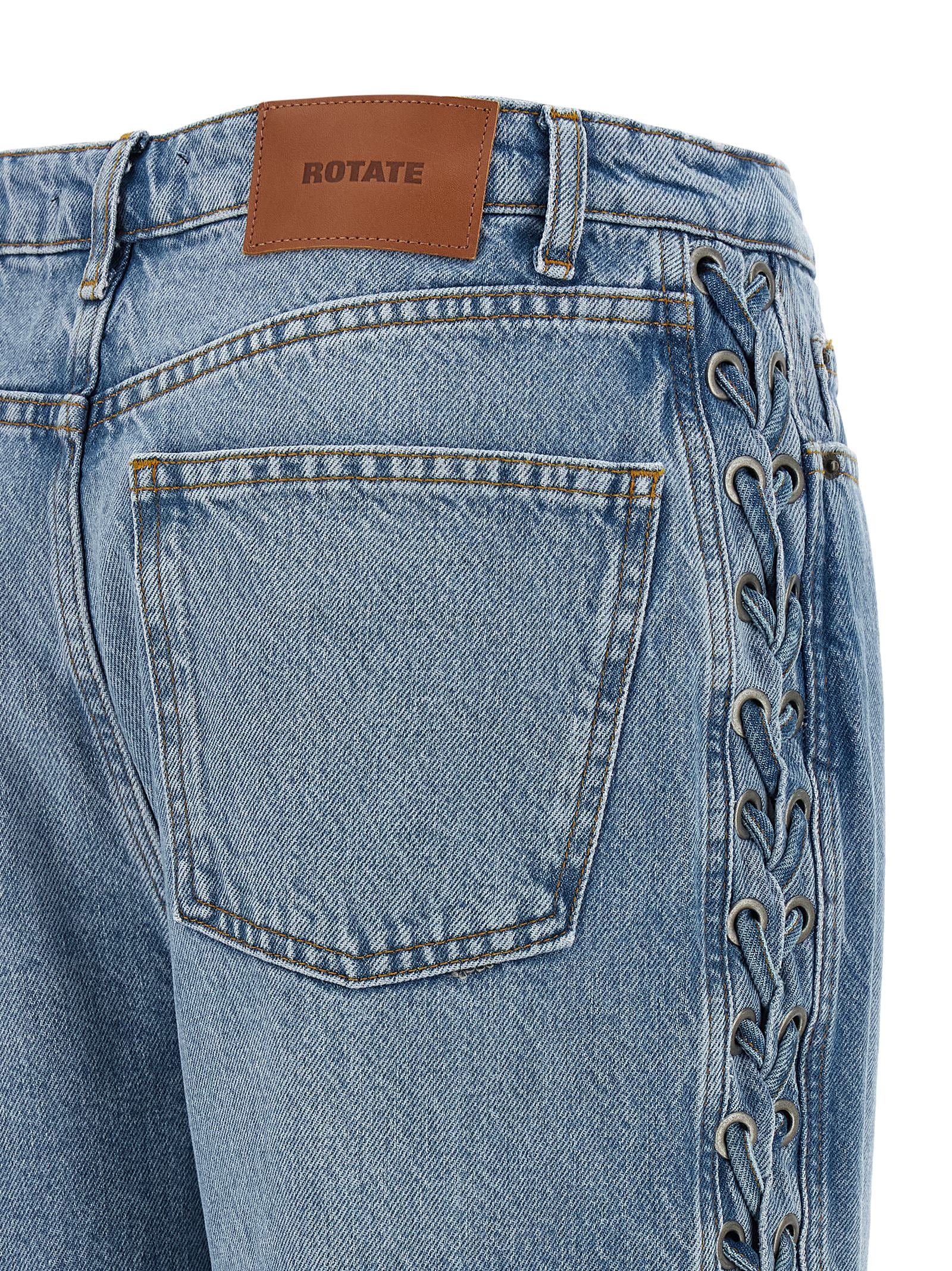 Rotate Birger Christensen 'Twisted Lacing' Jeans