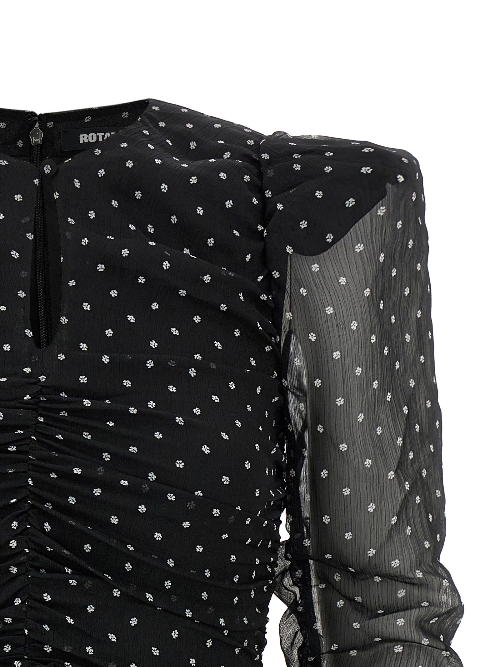 Rotate Birger Christensen 'Printed Long-Sleeve' Dress