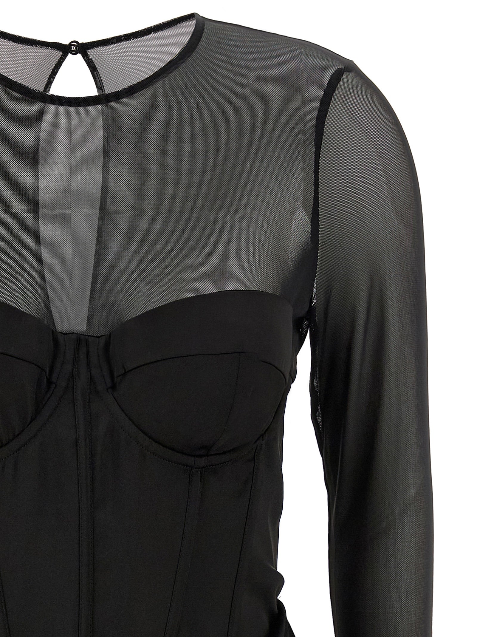 Rotate Birger Christensen 'Satin Corset Mini' Dress