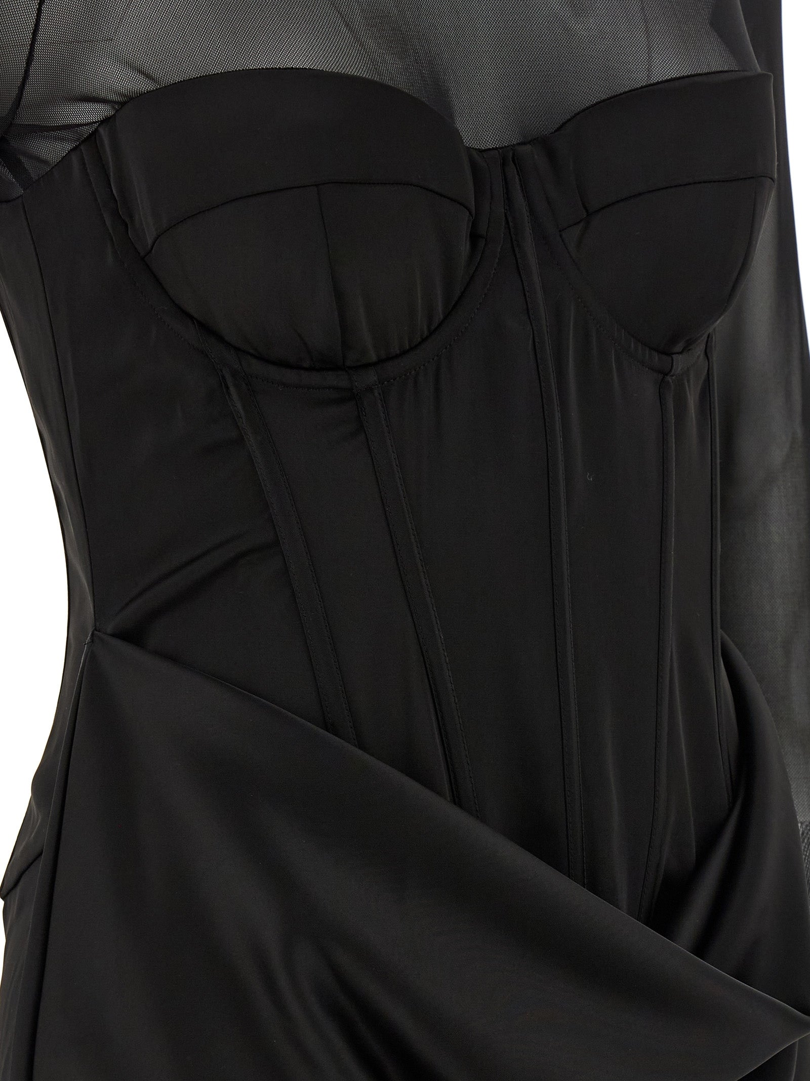 Rotate Birger Christensen 'Satin Corset Mini' Dress