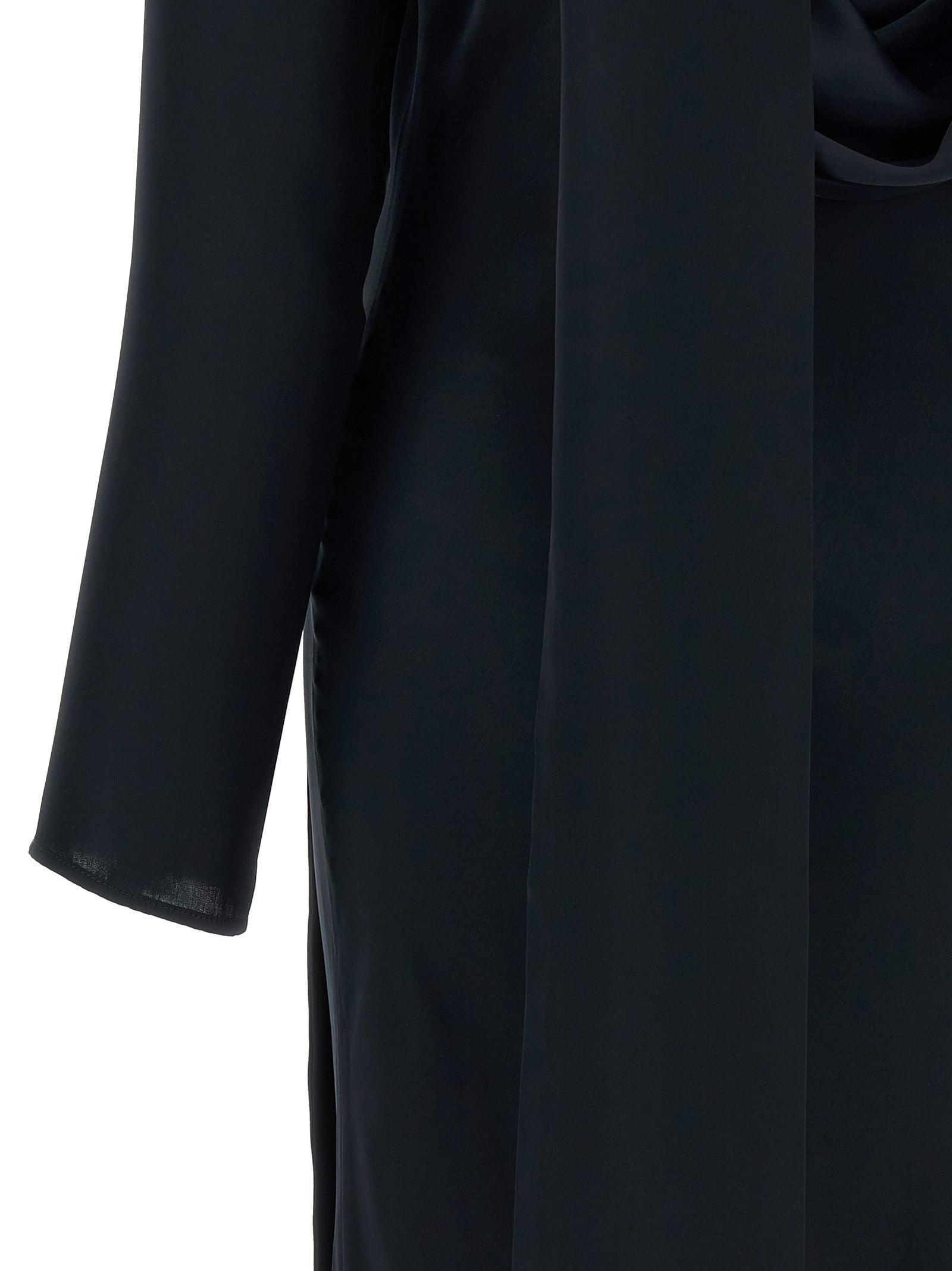 Rotate Birger Christensen 'Satin Maxi Drapy' Dress