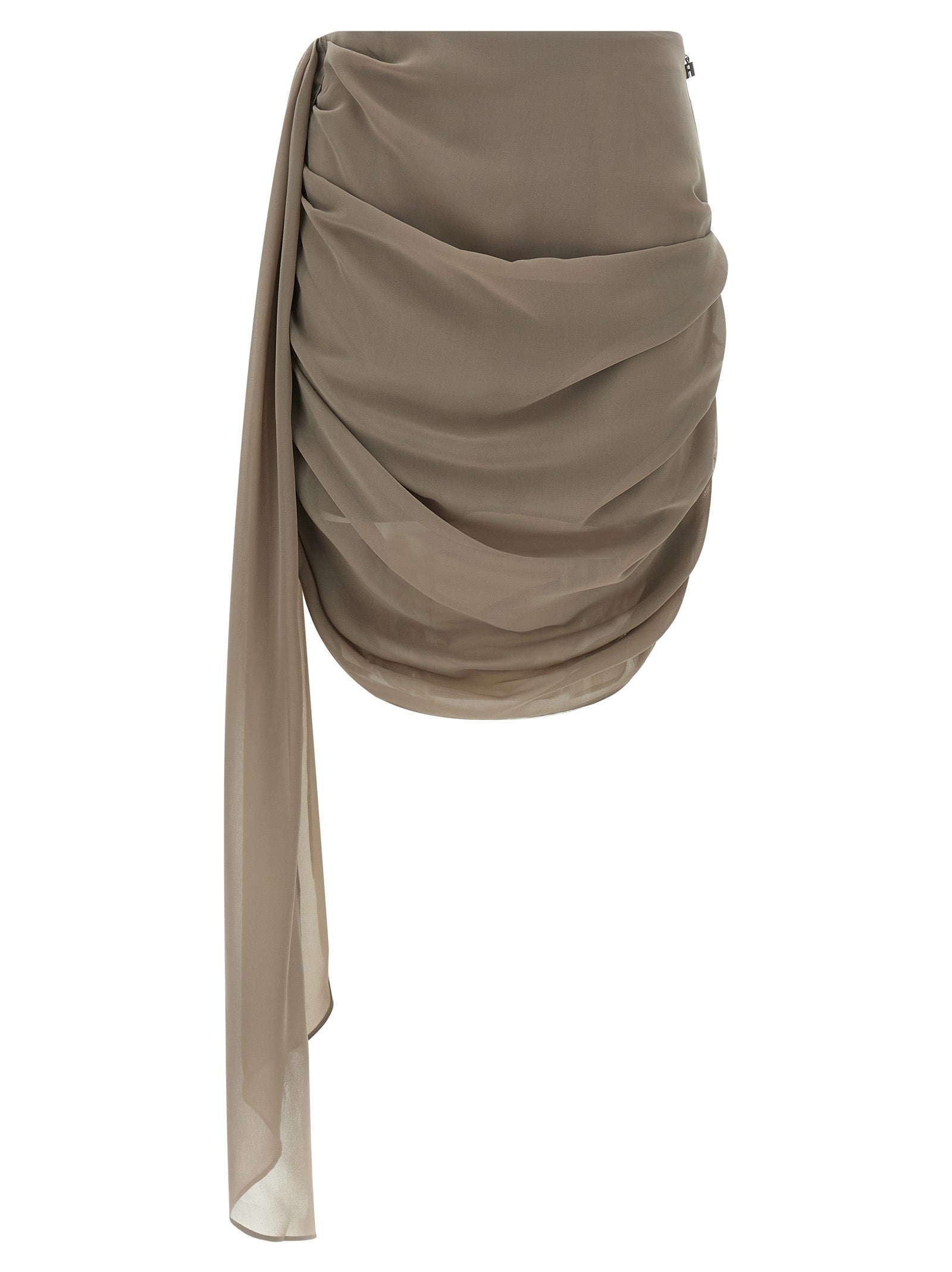 Rotate Birger Christensen 'Chiffon Draped' Mini Skirt