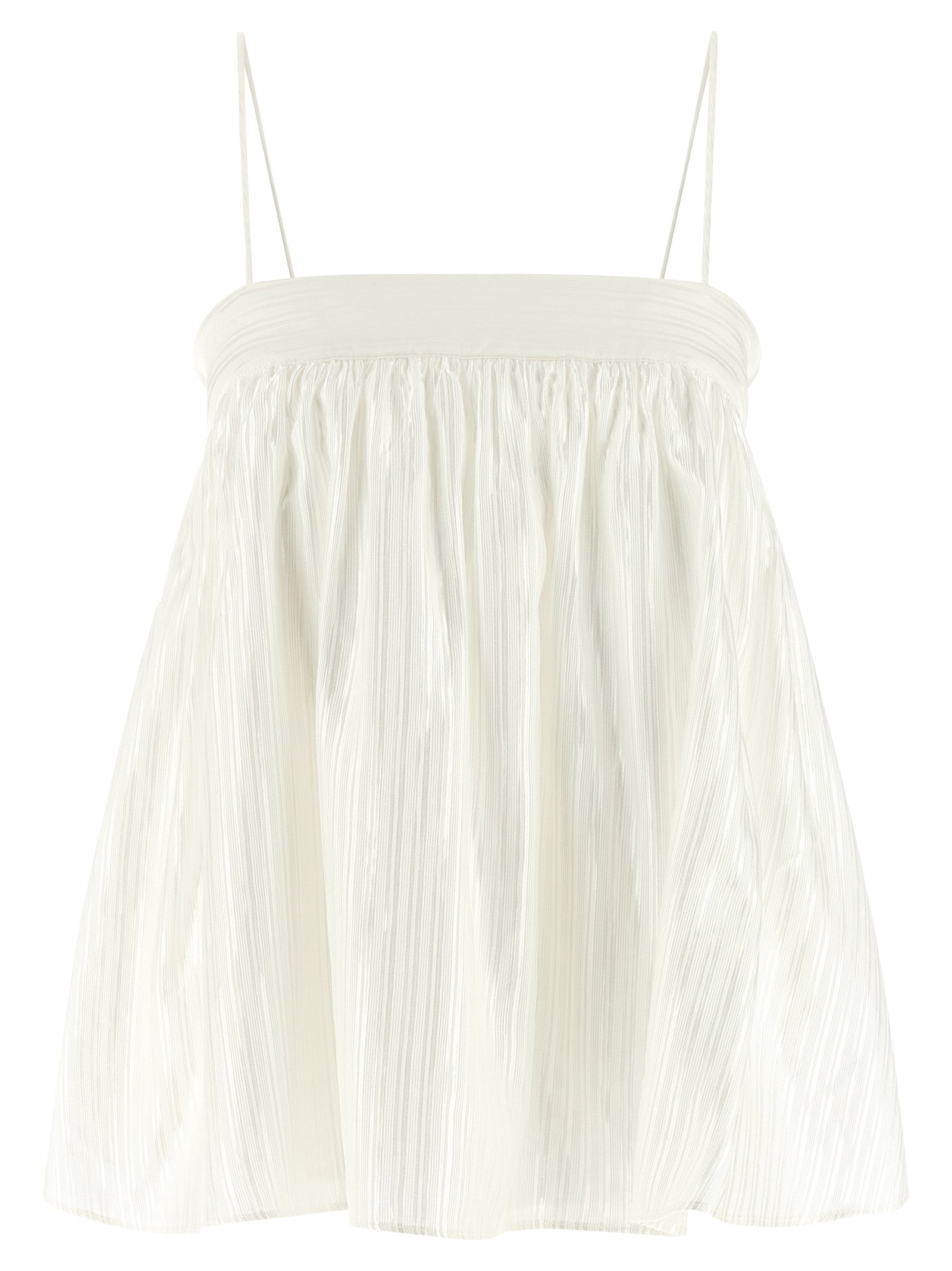 Rotate Birger Christensen Striped Viscose Top