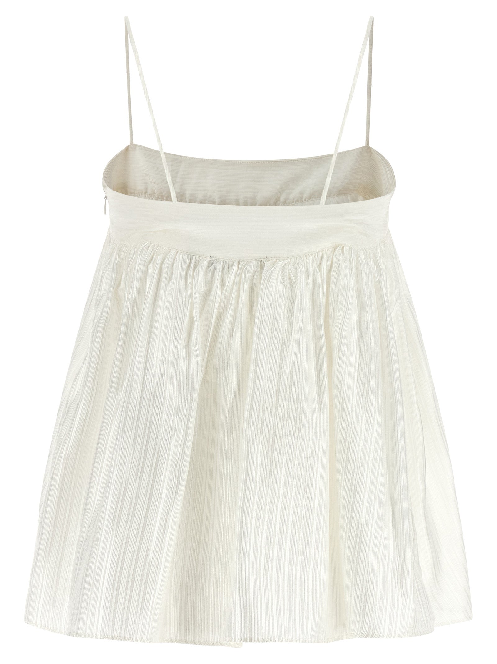 Rotate Birger Christensen Striped Viscose Top