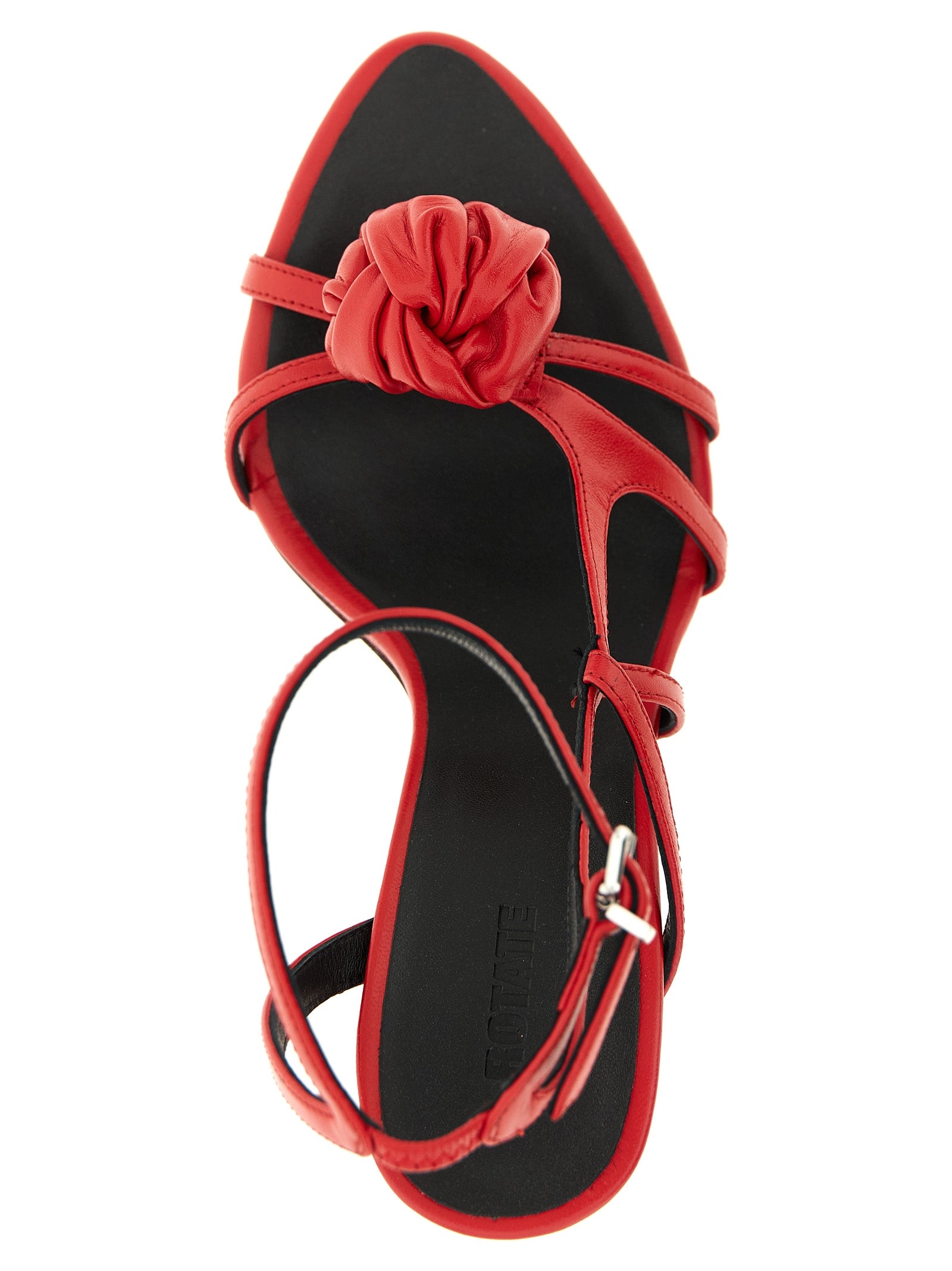 Rotate Birger Christensen Sculptural Knot Sandals
