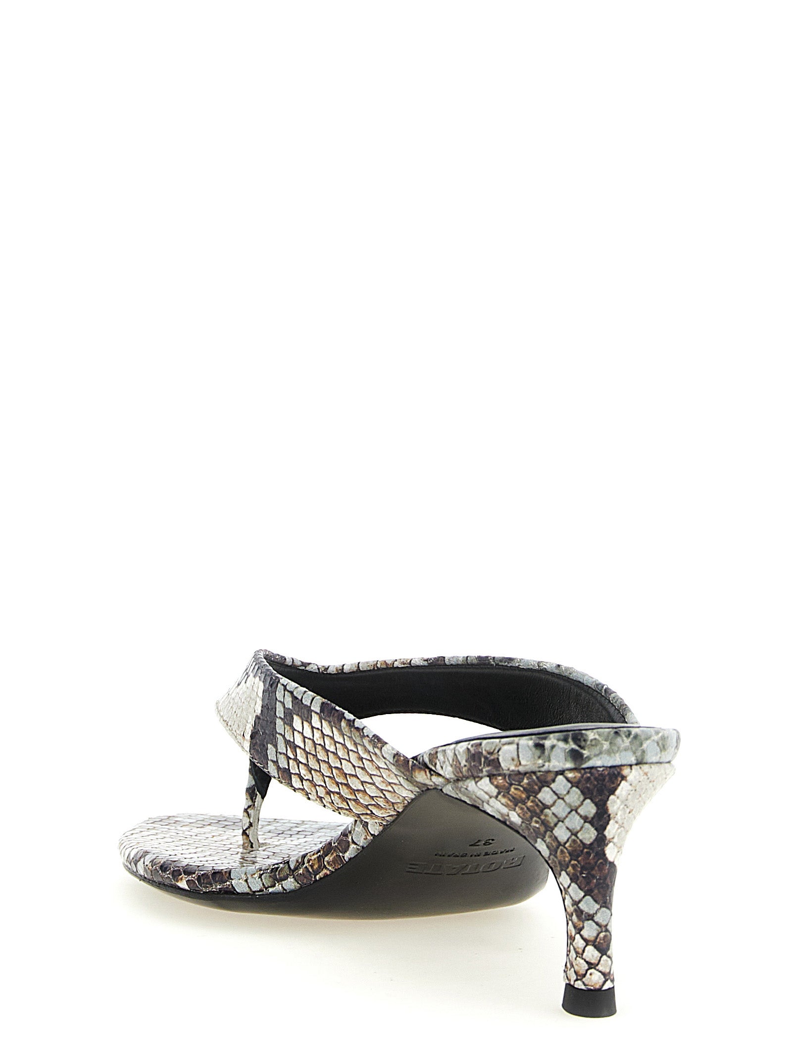 Rotate Birger Christensen Snake Leather Mules
