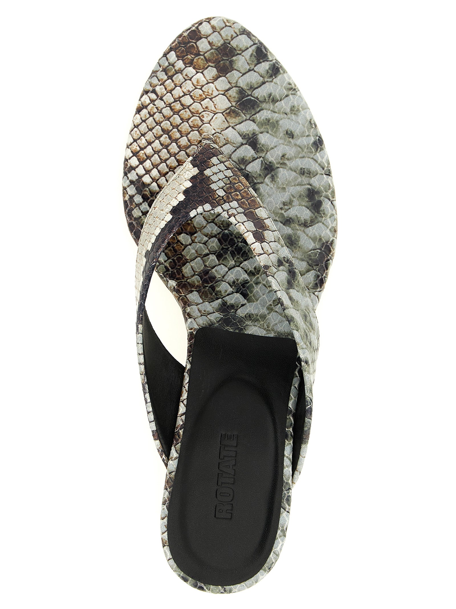 Rotate Birger Christensen Snake Leather Mules