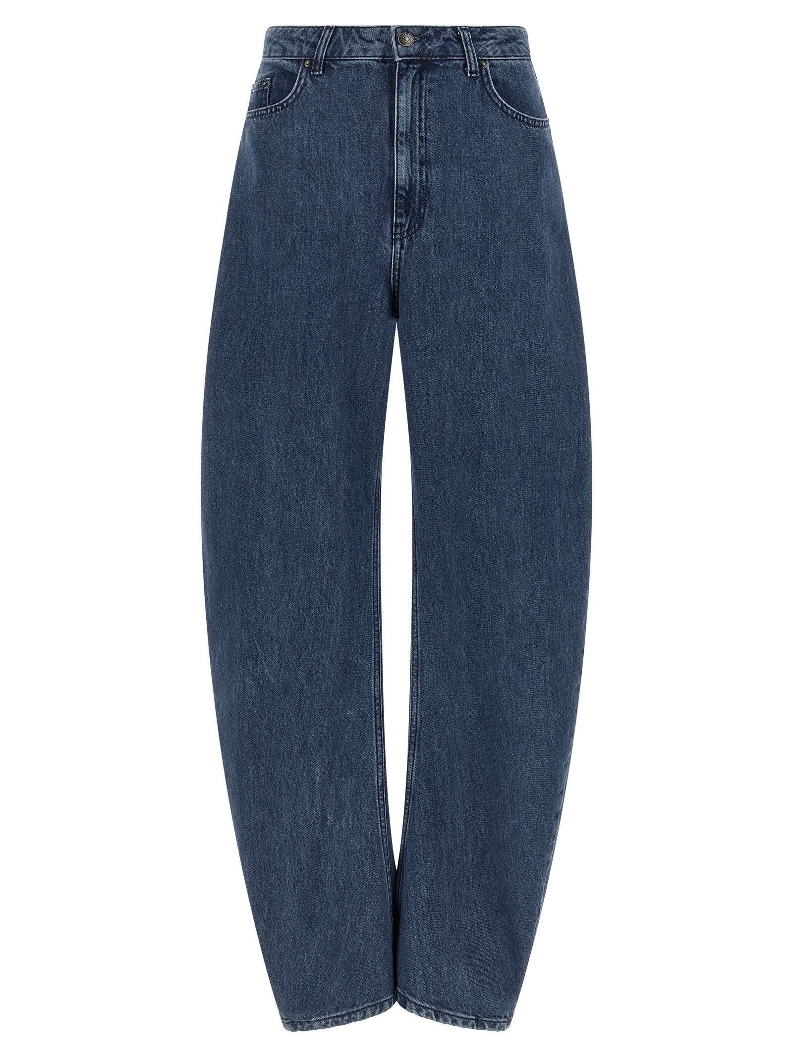 Rotate Birger Christensen 'Draped Barrel Leg' Jeans