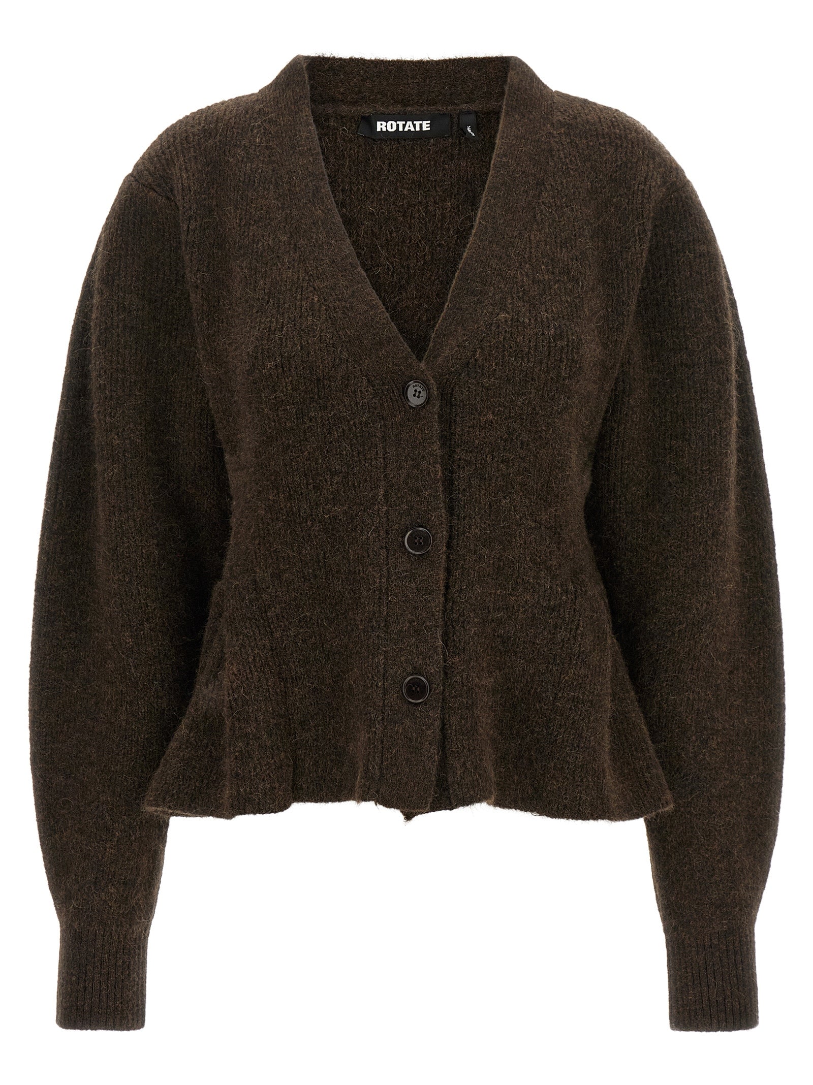Rotate Birger Christensen 'Peplum' Fund Cardigan