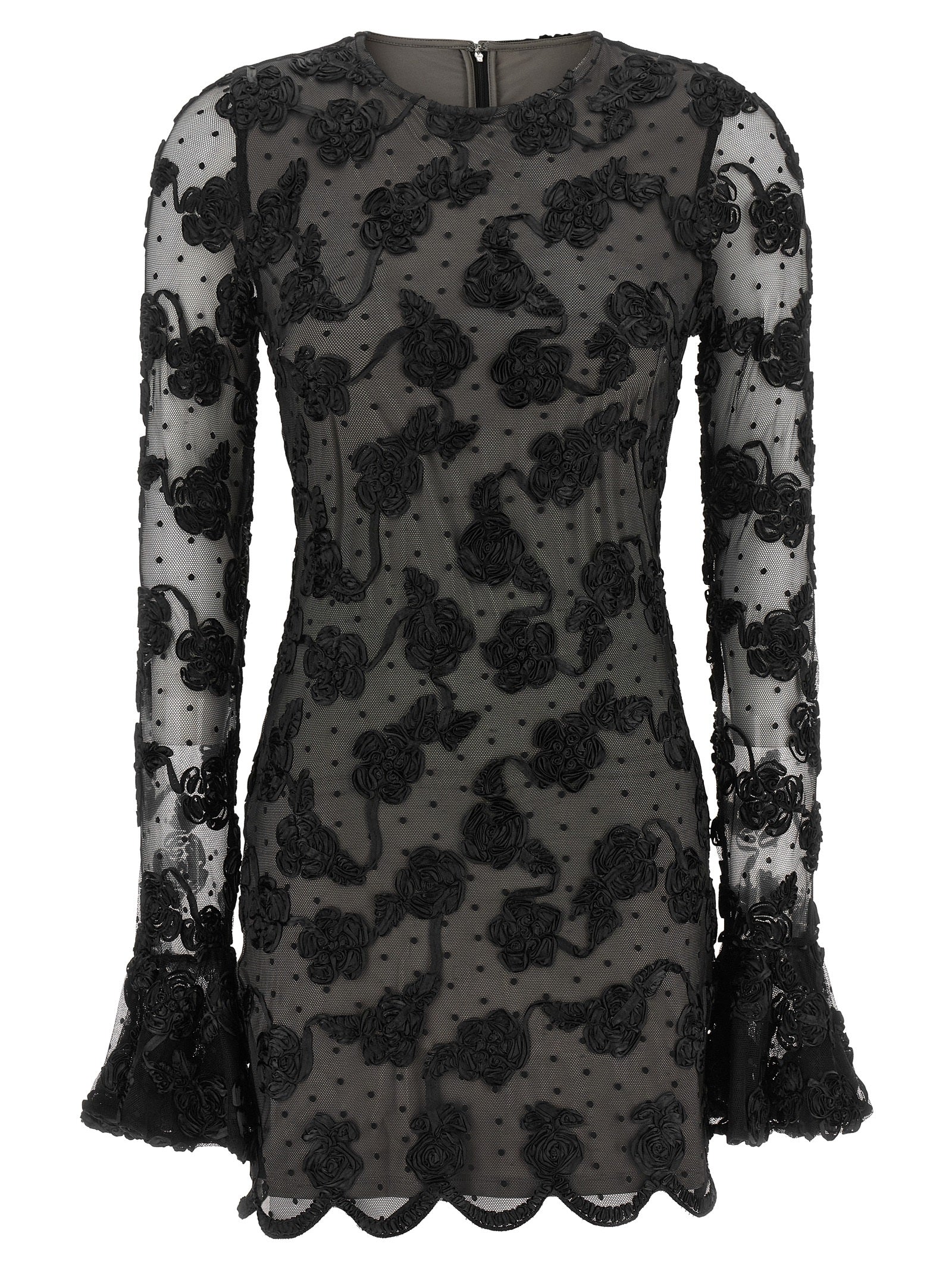 Rotate Birger Christensen 'Flower Mesh' Dress