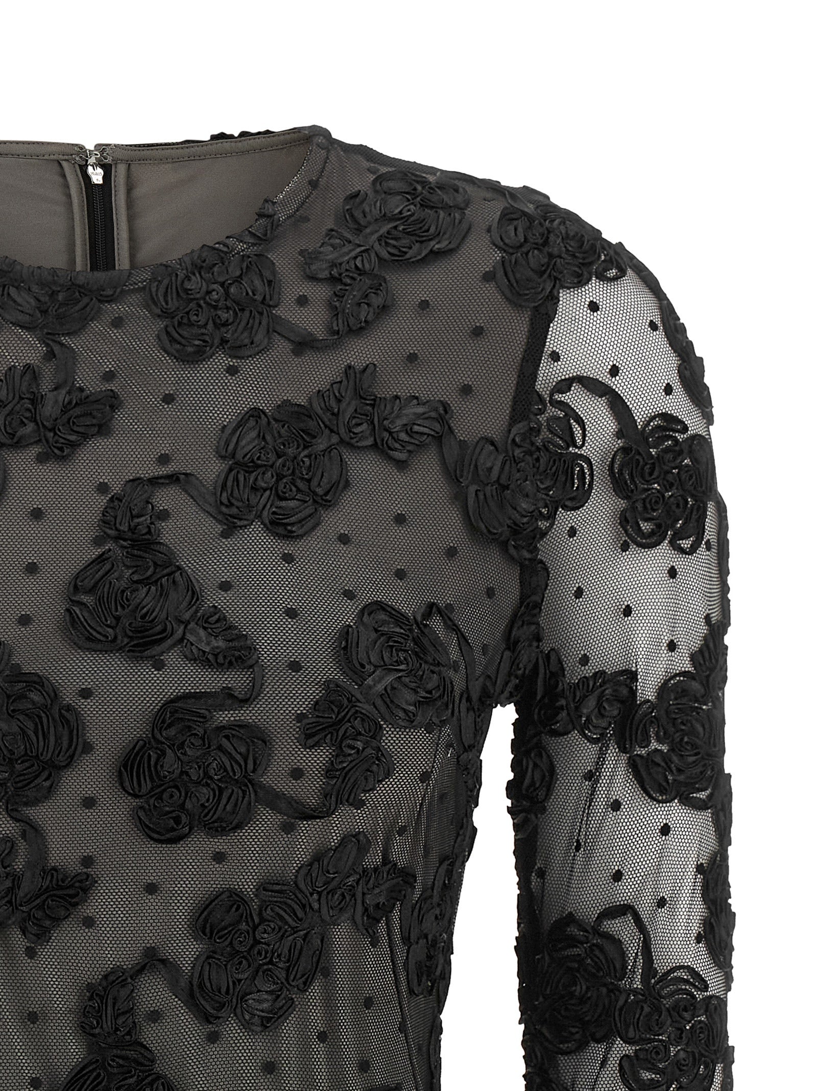 Rotate Birger Christensen 'Flower Mesh' Dress