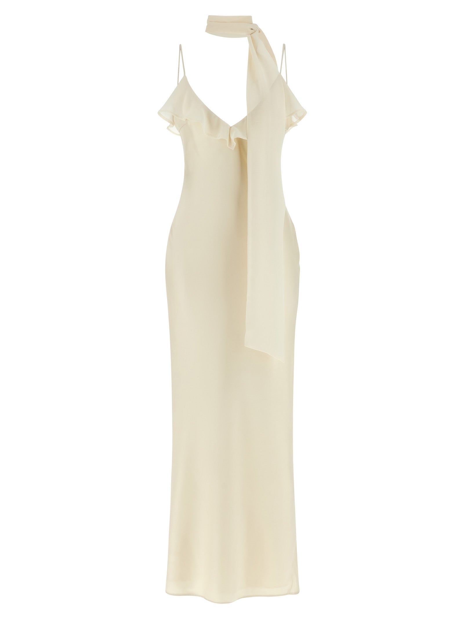 Rotate Birger Christensen Slip Dress With Scarf