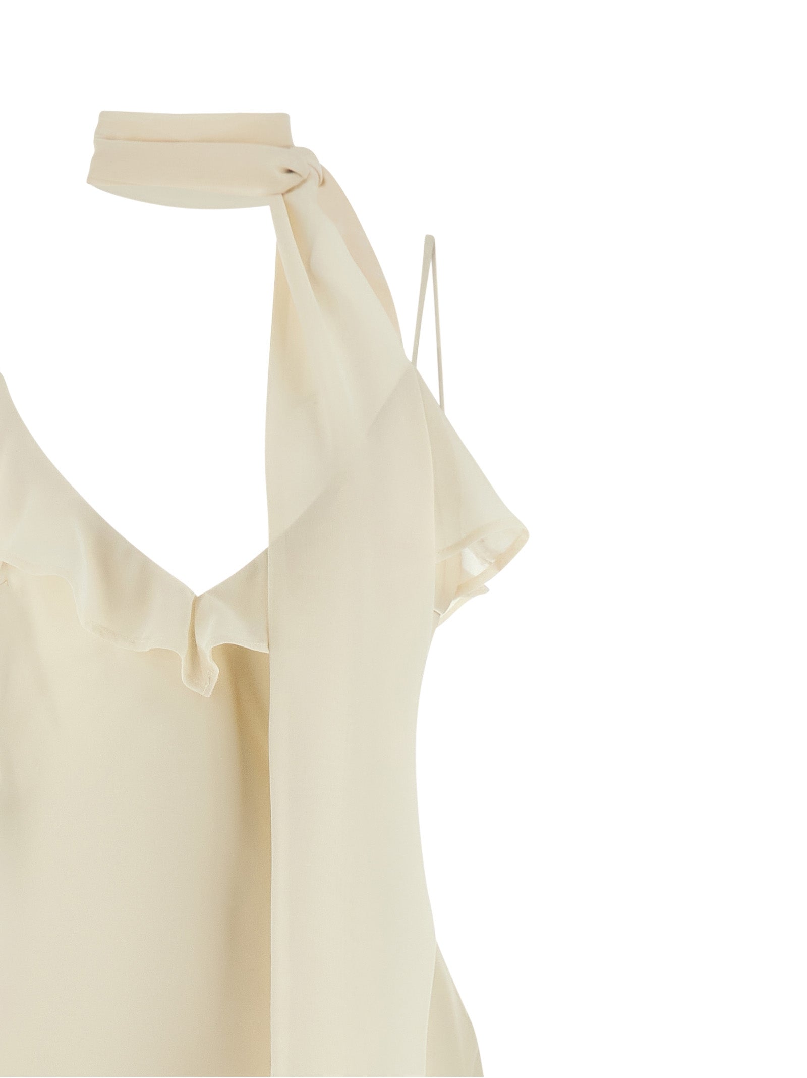 Rotate Birger Christensen Slip Dress With Scarf
