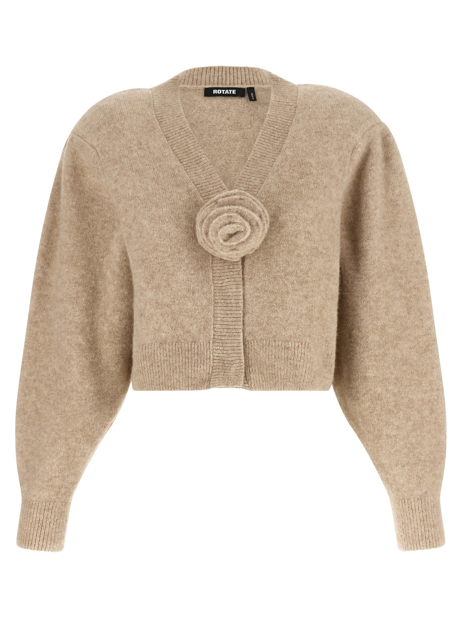 Rotate Birger Christensen 3D Flower Knit Cardigan
