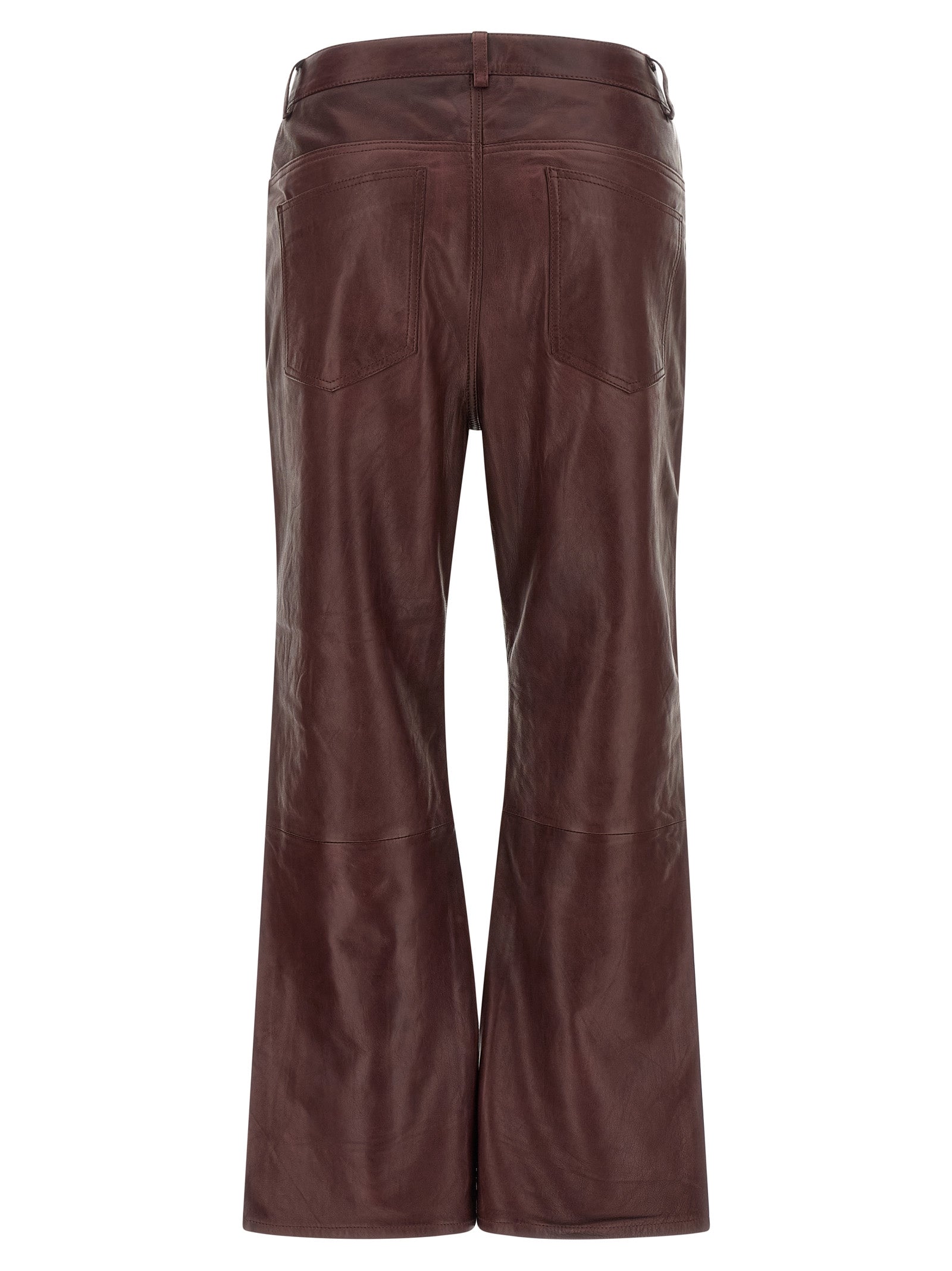 Rotate Birger Christensen Flared Leather-Effect Pants