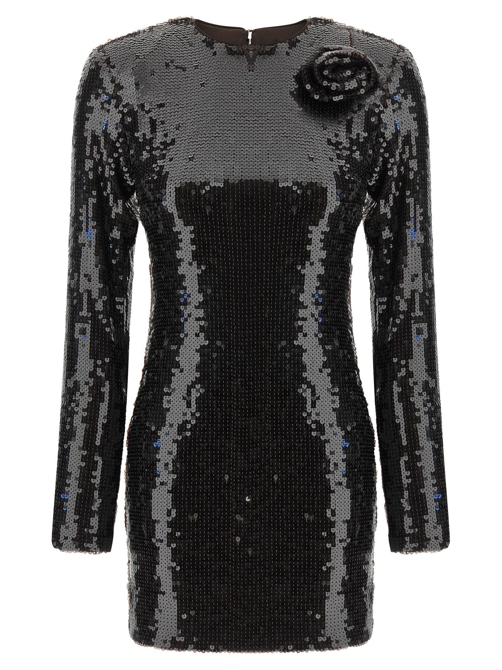 Rotate Birger Christensen Sequin Dress With Flower